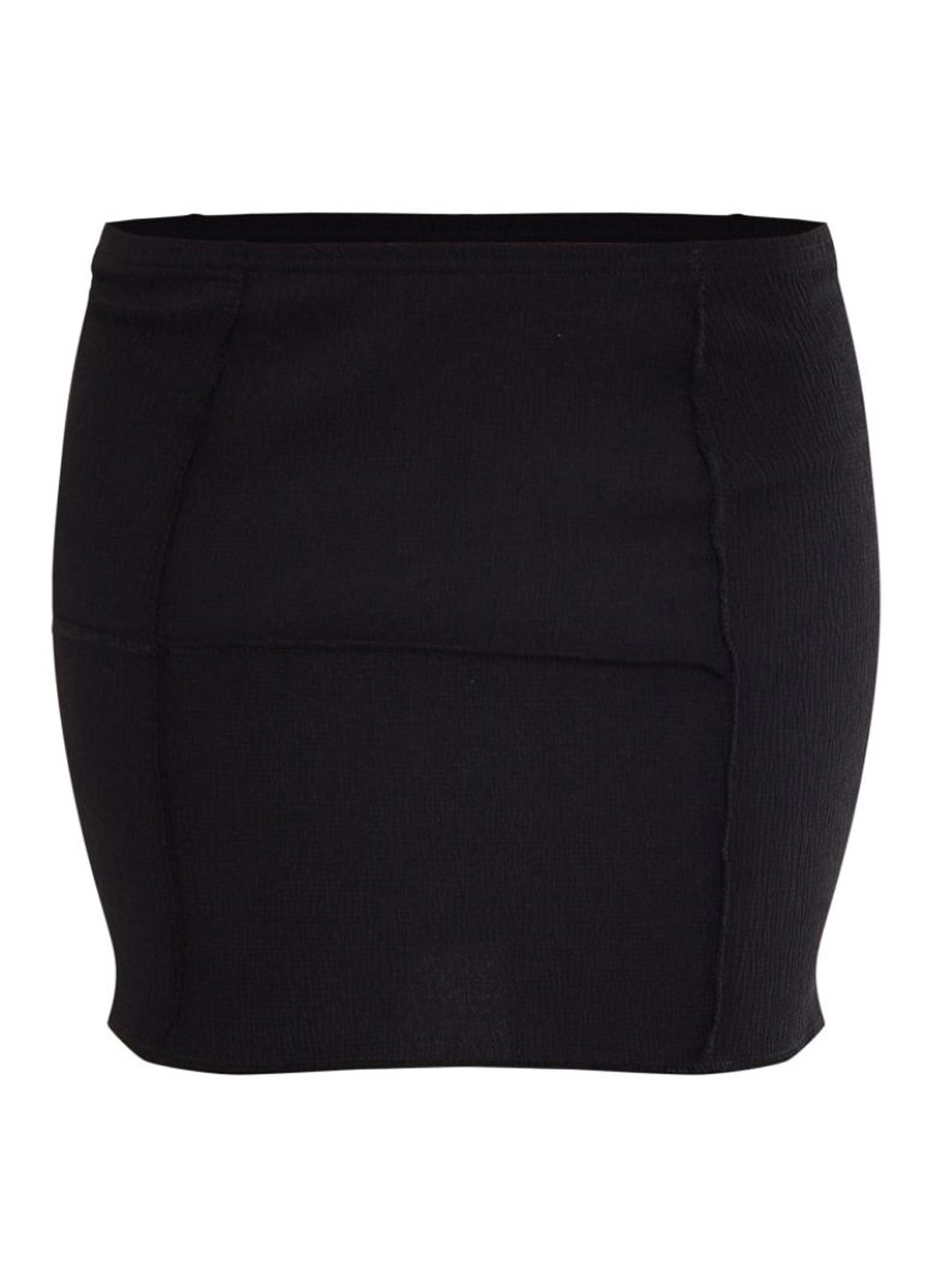 Черная кэжуал однотонная юбка PrettyLittleThing