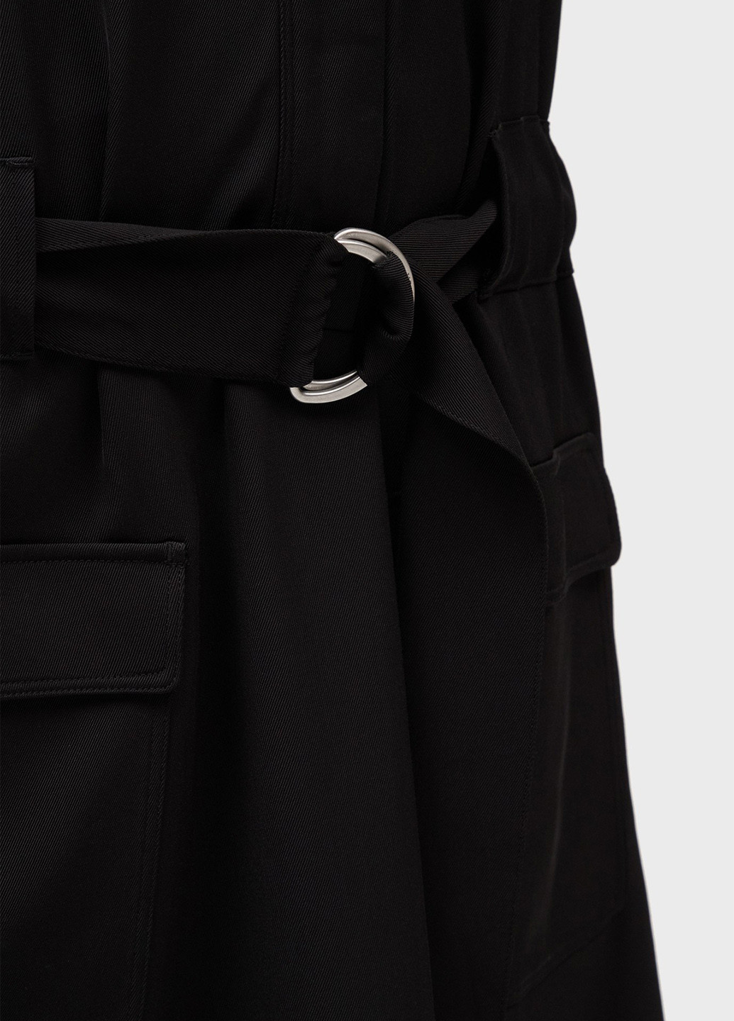 Чорна кежуал сукня сукня-сорочка Tommy Hilfiger однотонна