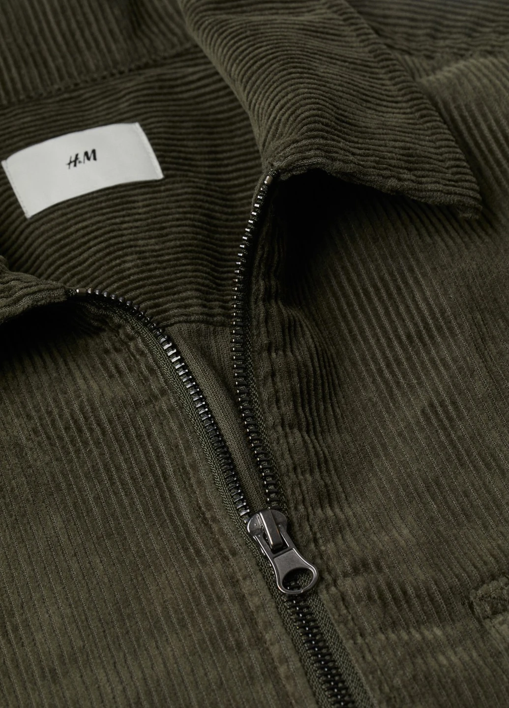 Темно-зеленая демисезонная куртка H&M