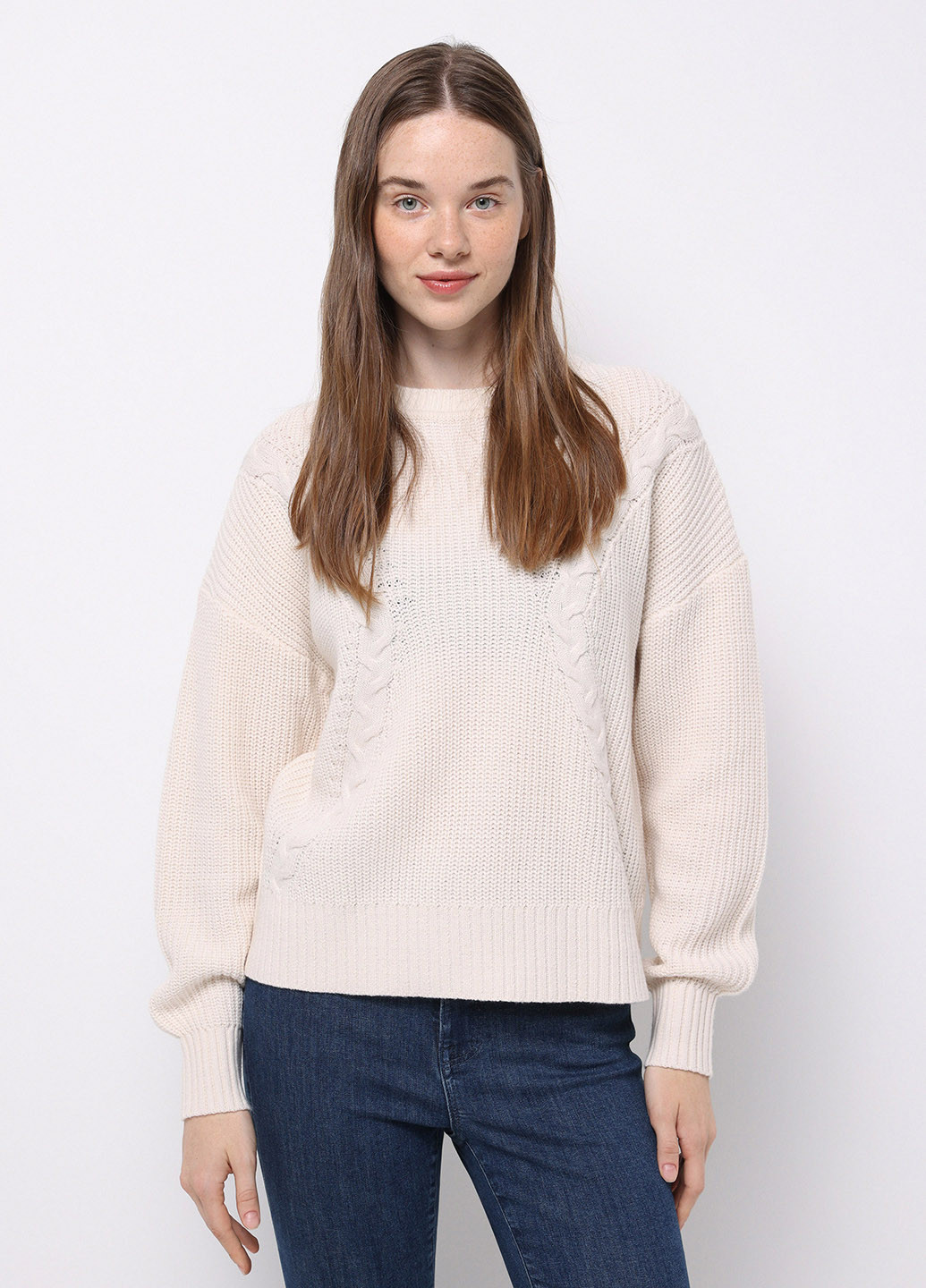 Молочный зимний джемпер джемпер Colin's