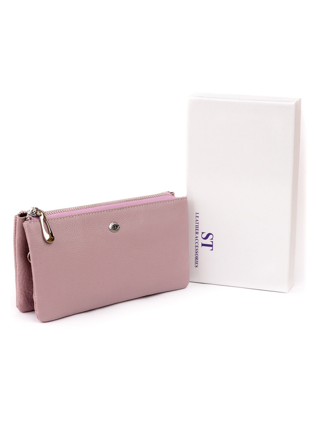 Жіночий шкіряний гаманець-клатч 19,2х10х2 см st leather (252131301)