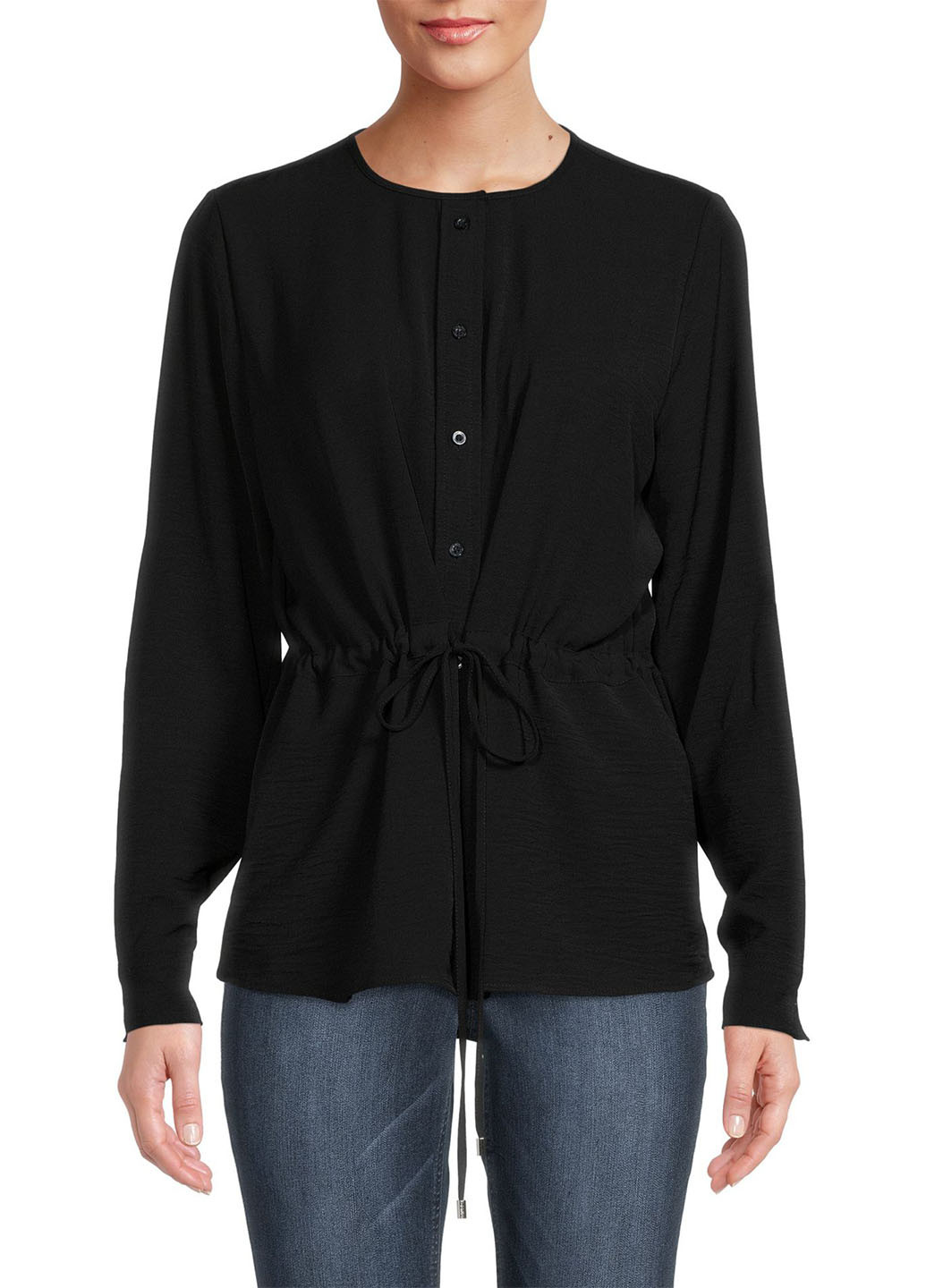 Черная демисезонная блуза Calvin Klein