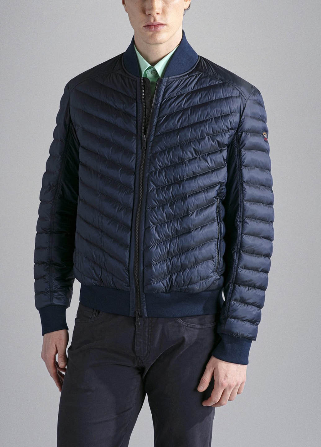 Темно-синій демісезонний Пуховик Paul & Shark