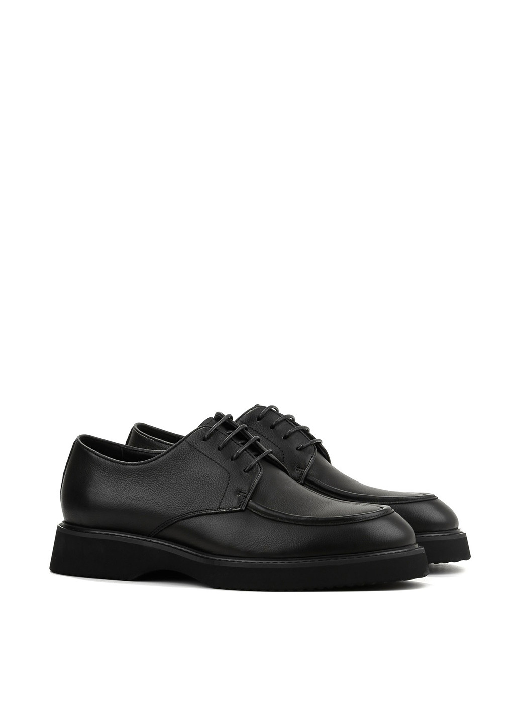 Черные классические, кэжуал туфли Le'BERDES на шнурках