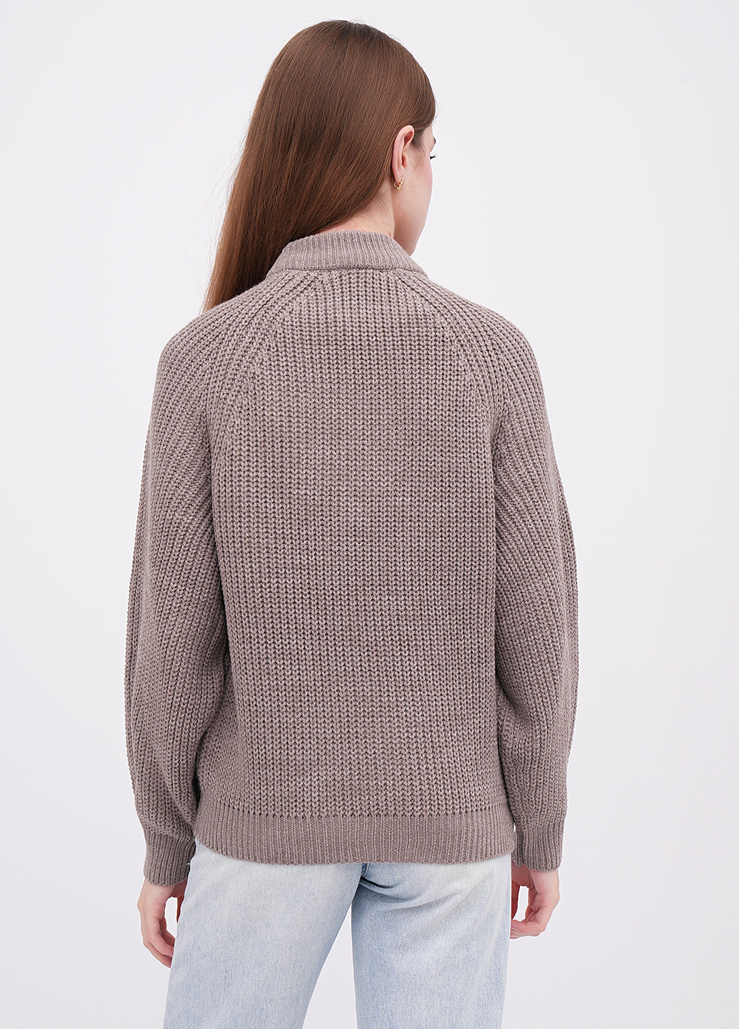 Темно-бежевый зимний свитер EQUILIBRI