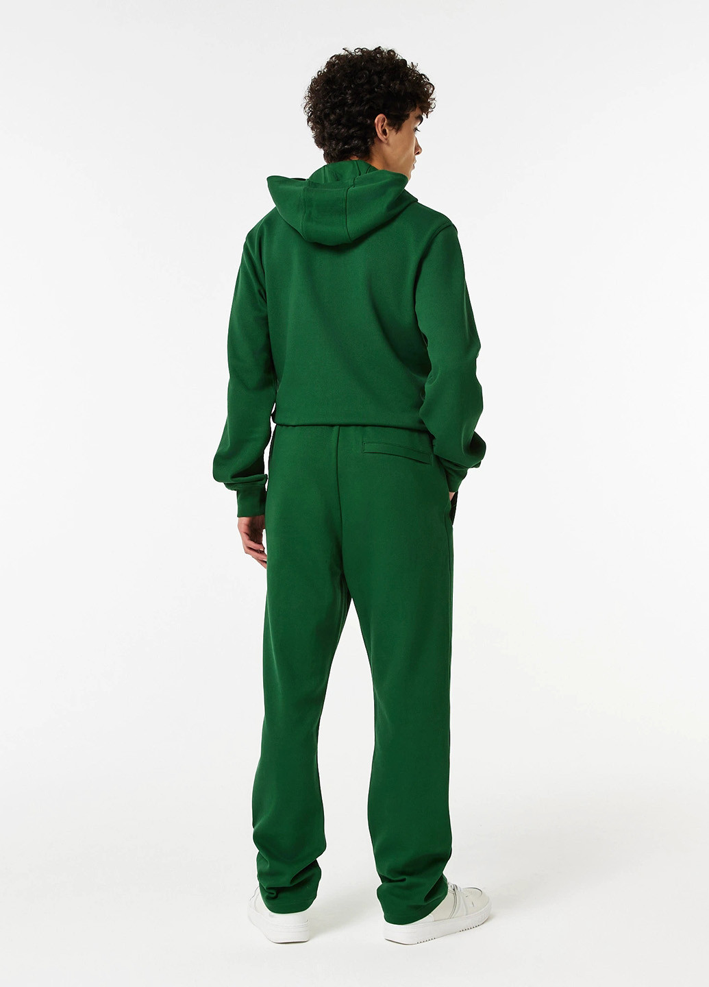 Зеленые спортивные демисезонные прямые брюки Lacoste