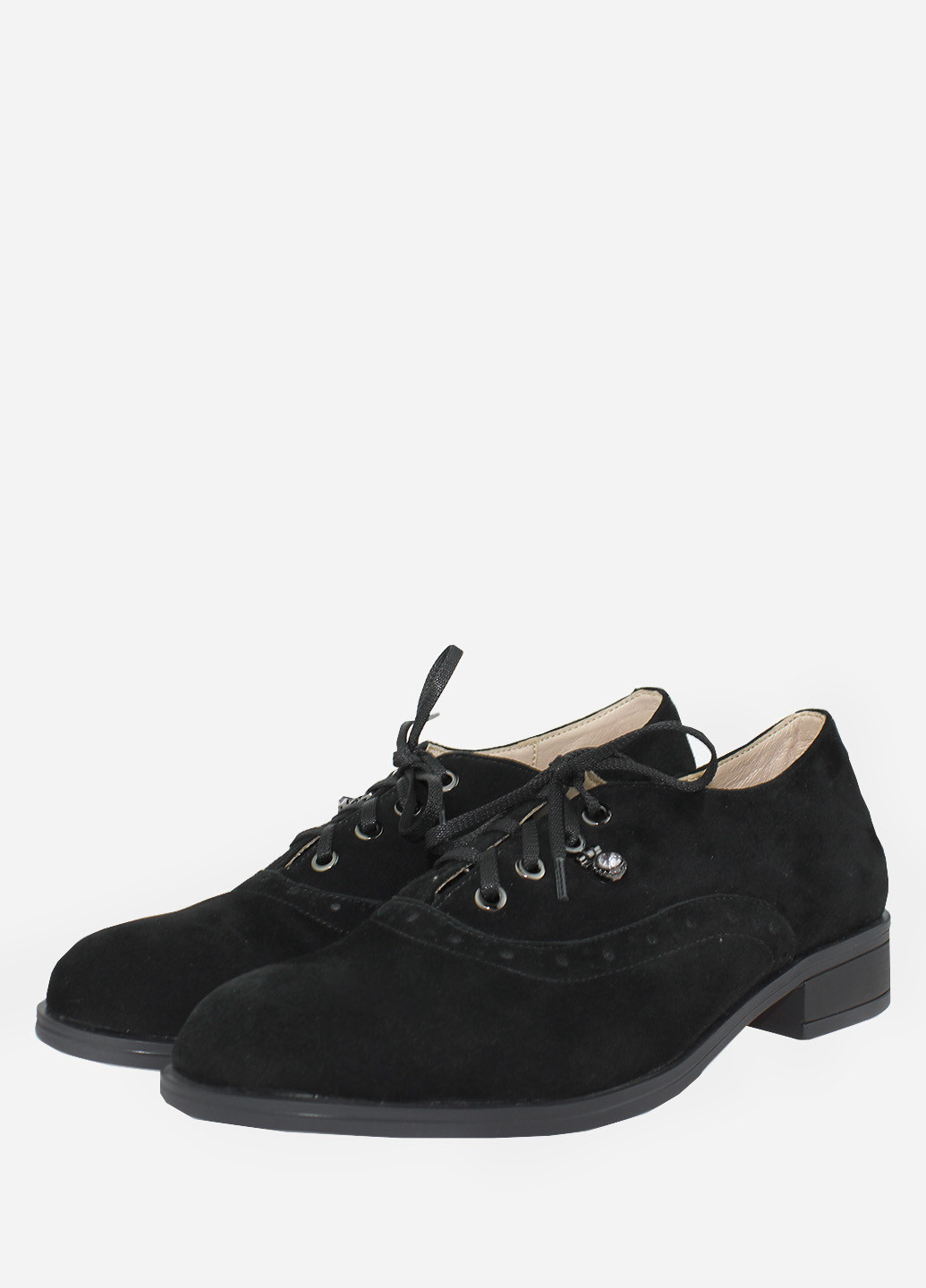 El passo Туфлі RE1435-2555 Чорний чорний з натуральний велюр, україна — демісезон (236016291)