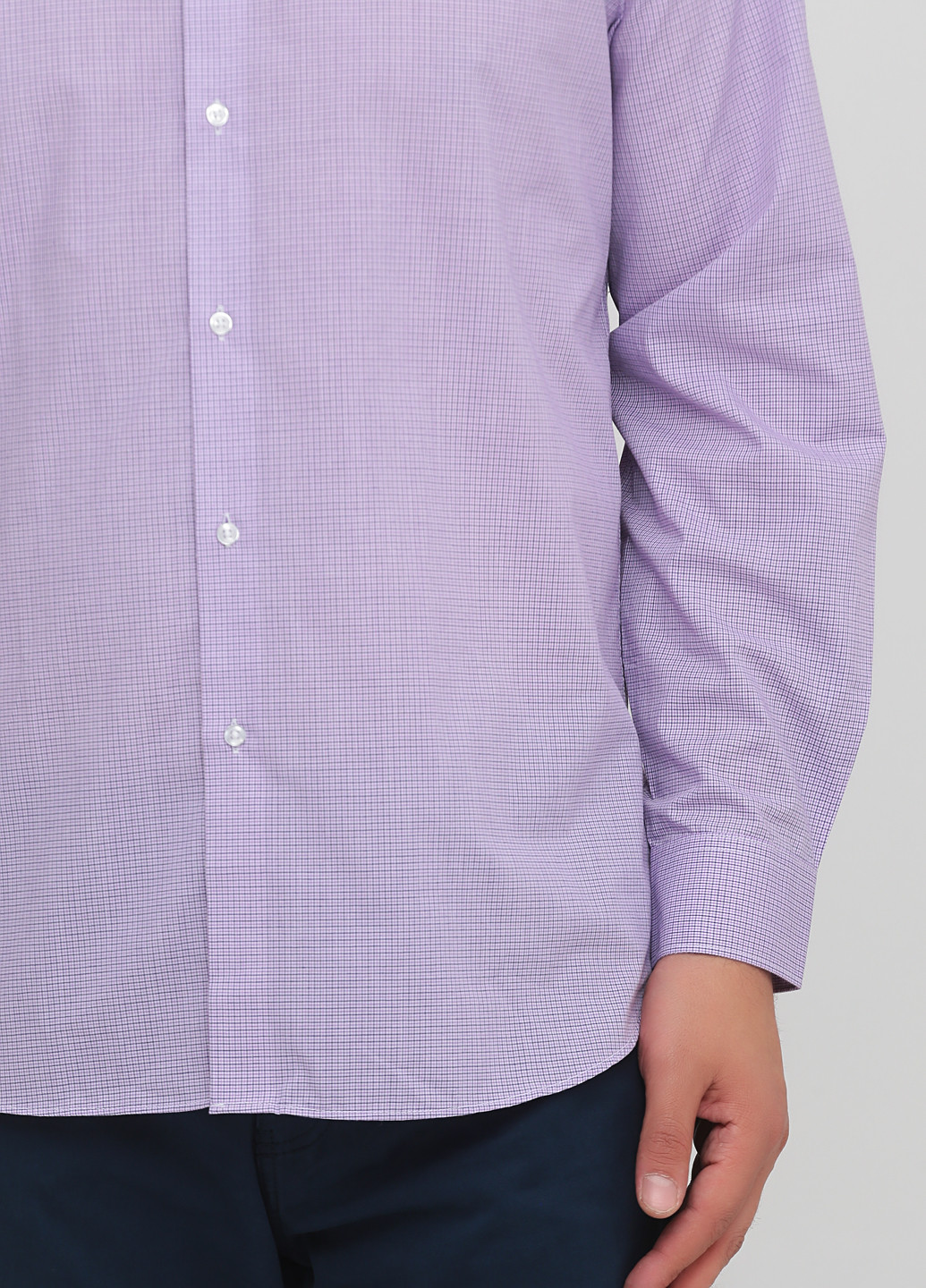 Светло-фиолетовая кэжуал рубашка в клетку Next