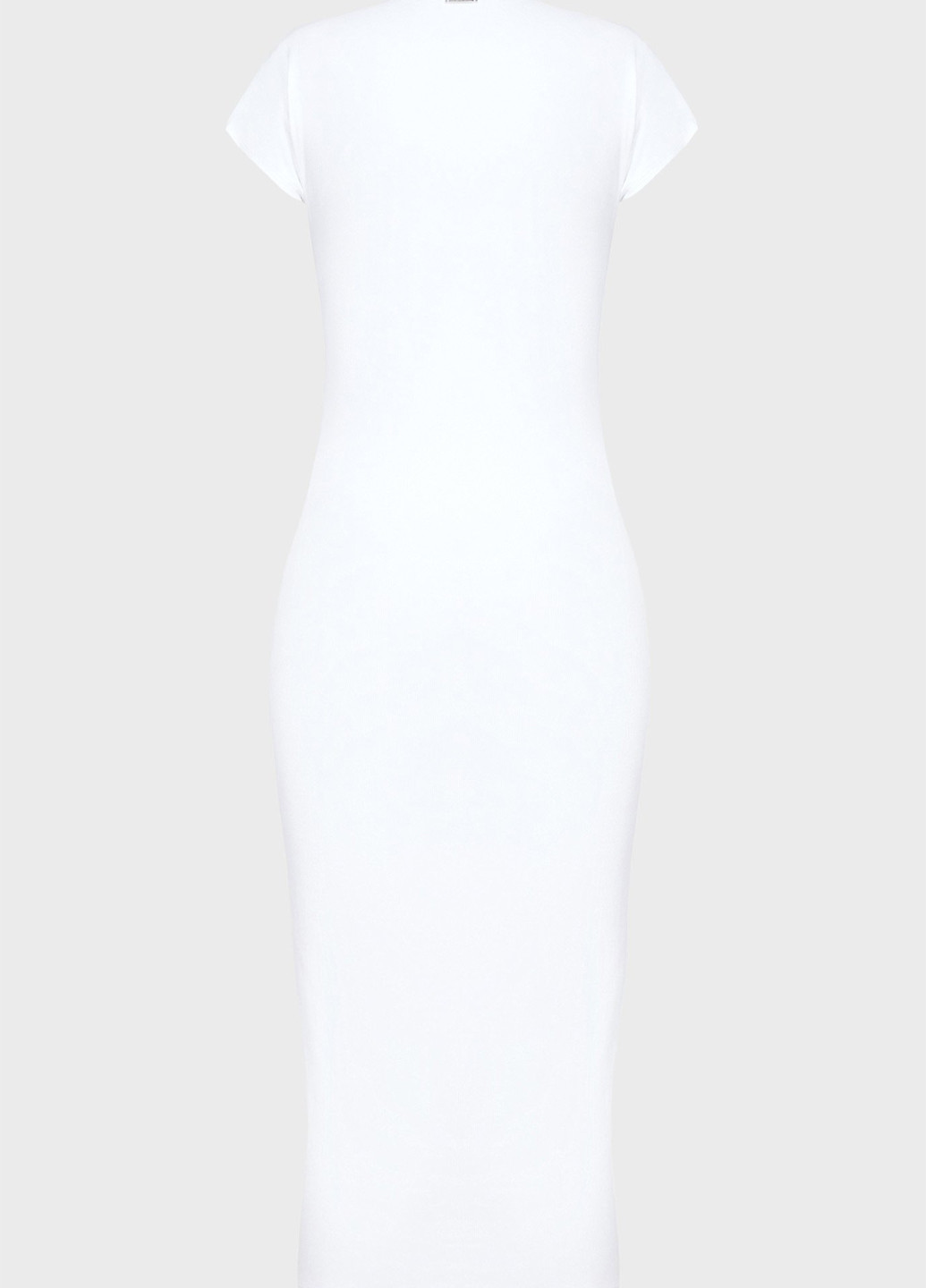Белое кэжуал платье платье-футболка Calvin Klein однотонное
