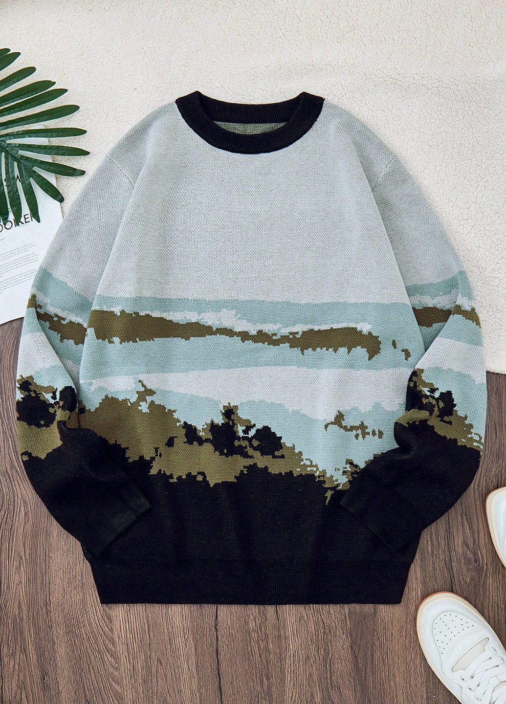 Серый зимний джемпер джемпер SHEIN