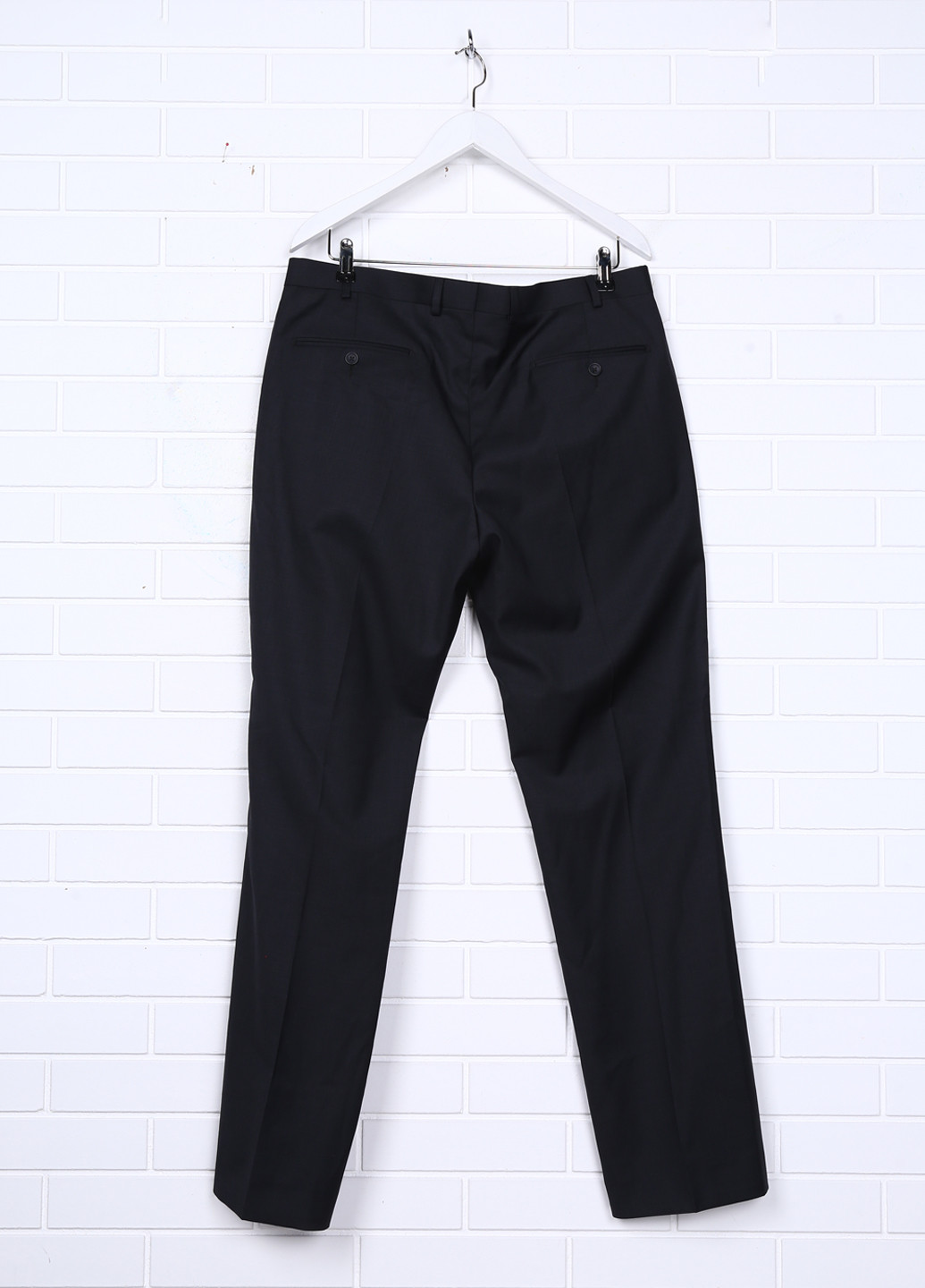 Темно-серые классические демисезонные прямые брюки Howick