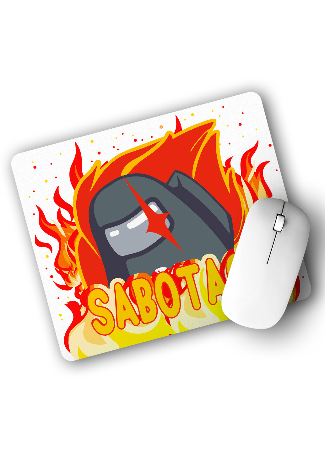 Килимок для мишки Амонг Ас (Sabotage Among Us) (25108-2426) 22х18 см MobiPrint (222995238)