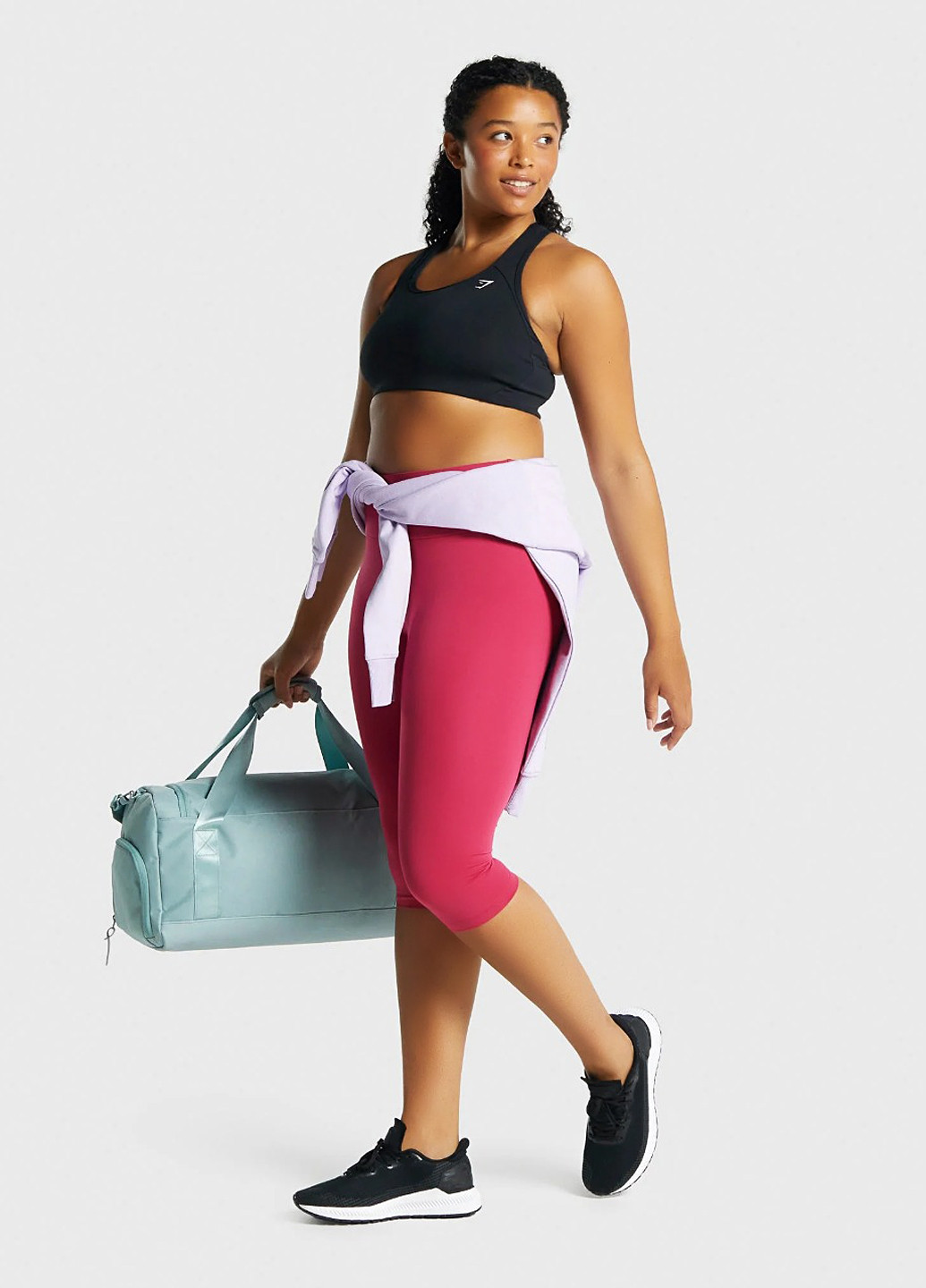 Малиновые демисезонные легинсы Gymshark