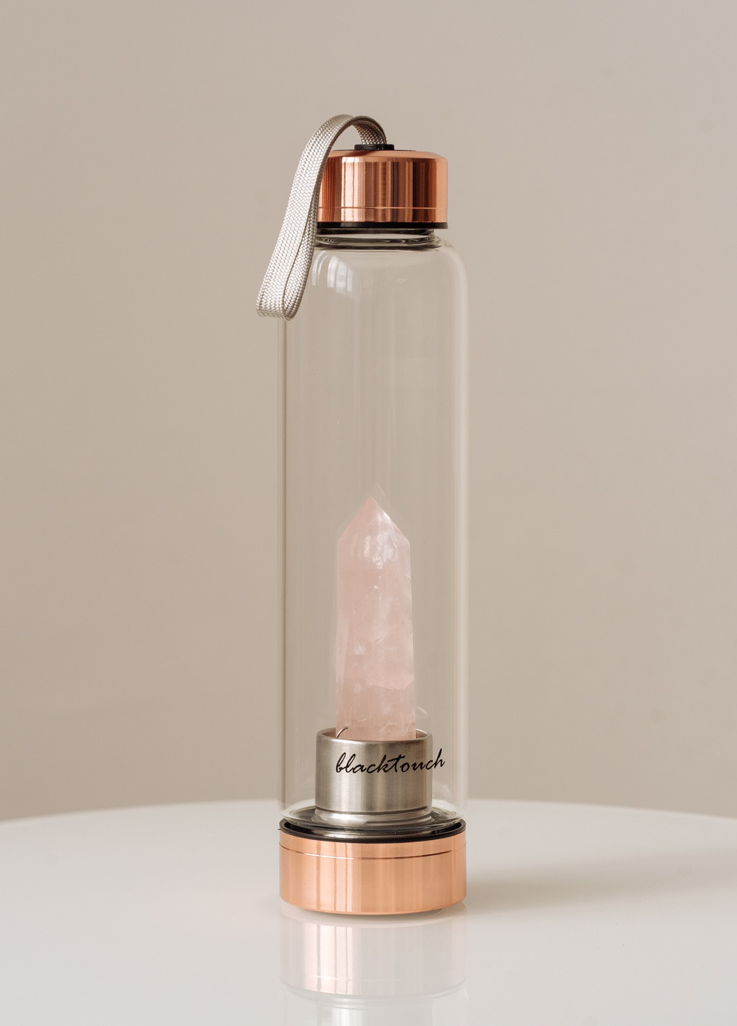 Пляшка для води Elixir з кристалом рожевого кварцу BlackTouch (230446313)