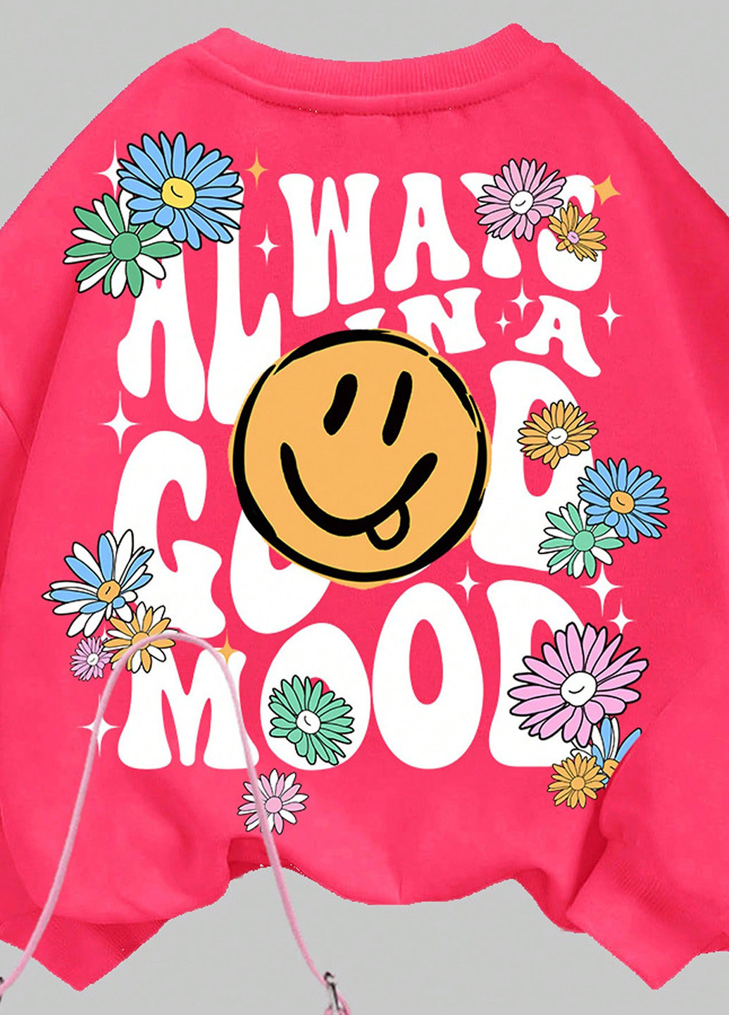 Розовый демисезонный костюм (свитшот, леггинсы) брючный SHEIN