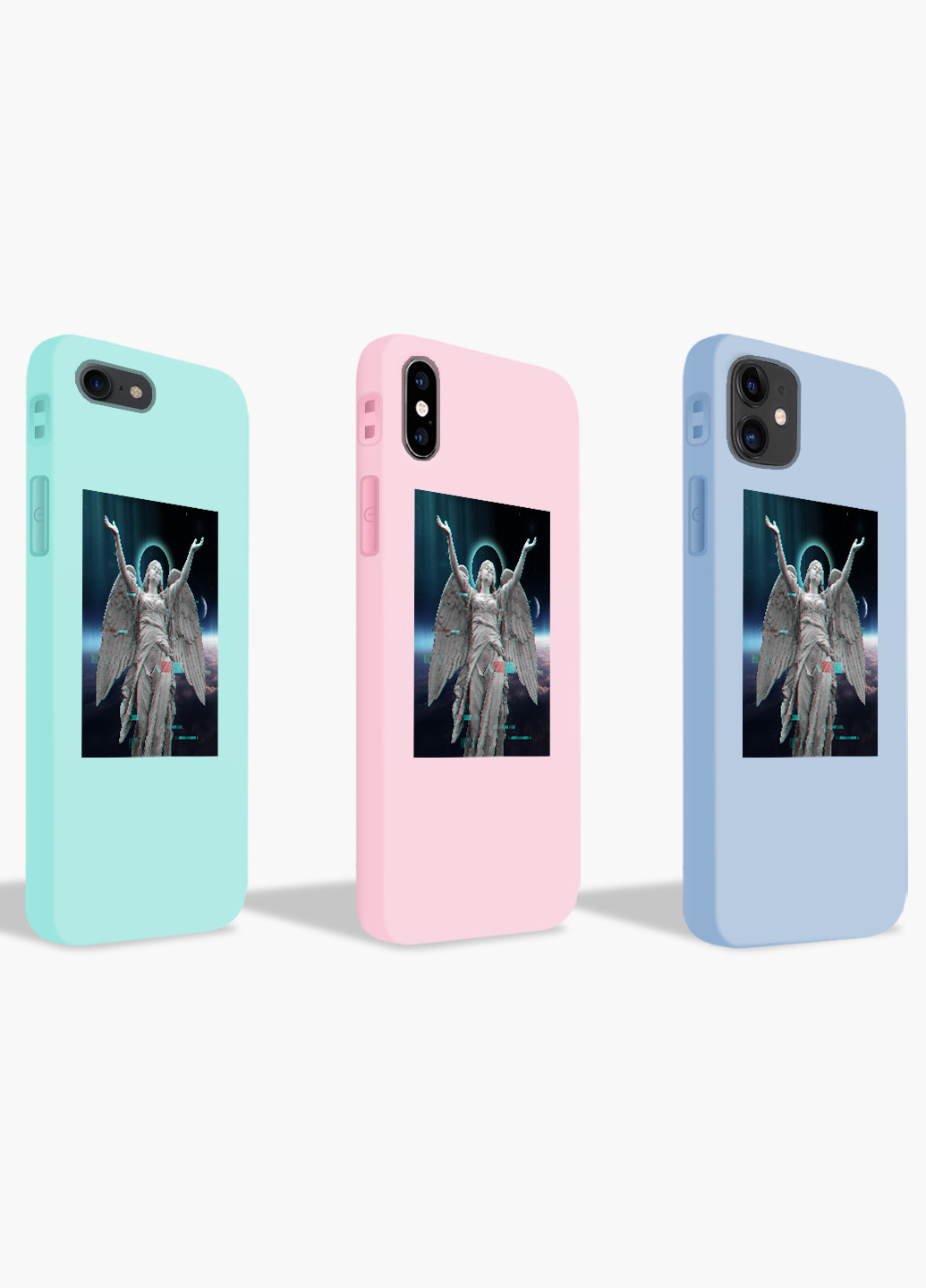 Чехол силиконовый Apple Iphone X Ангел Ренессанс (Angel Renaissance) (6129-1592) MobiPrint (219503398)