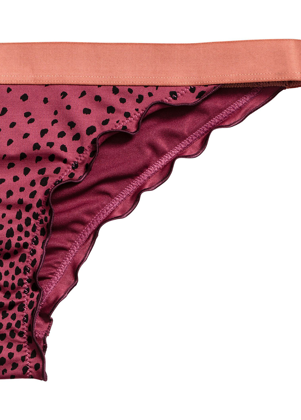 Темно-розовые купальные трусики-плавки с абстрактным узором H&M