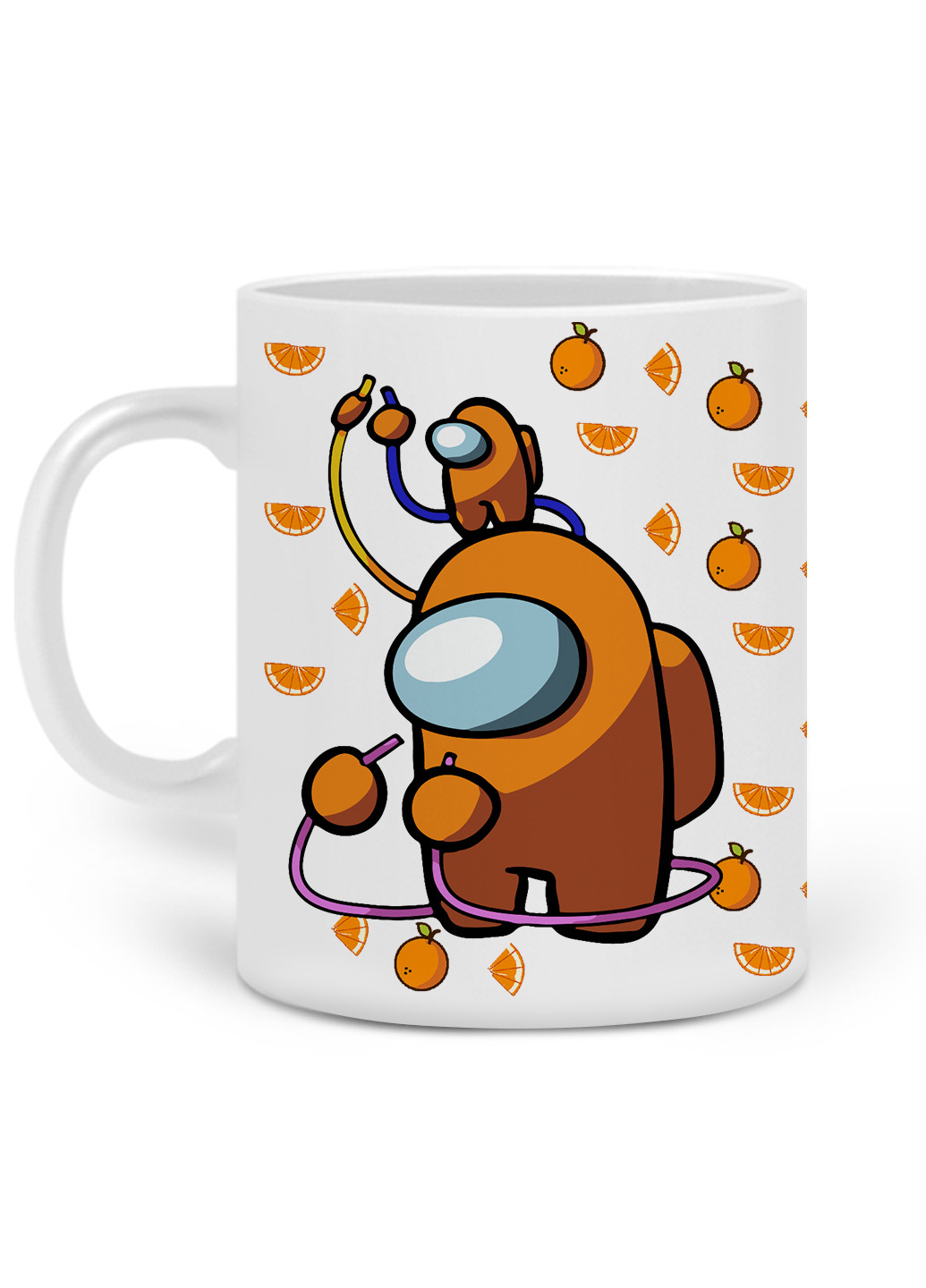 Кружка Амонг Ас Помаранчевий (Among Us Orange) 330 мл горнятко керамічне (20259-2413) MobiPrint (219775994)