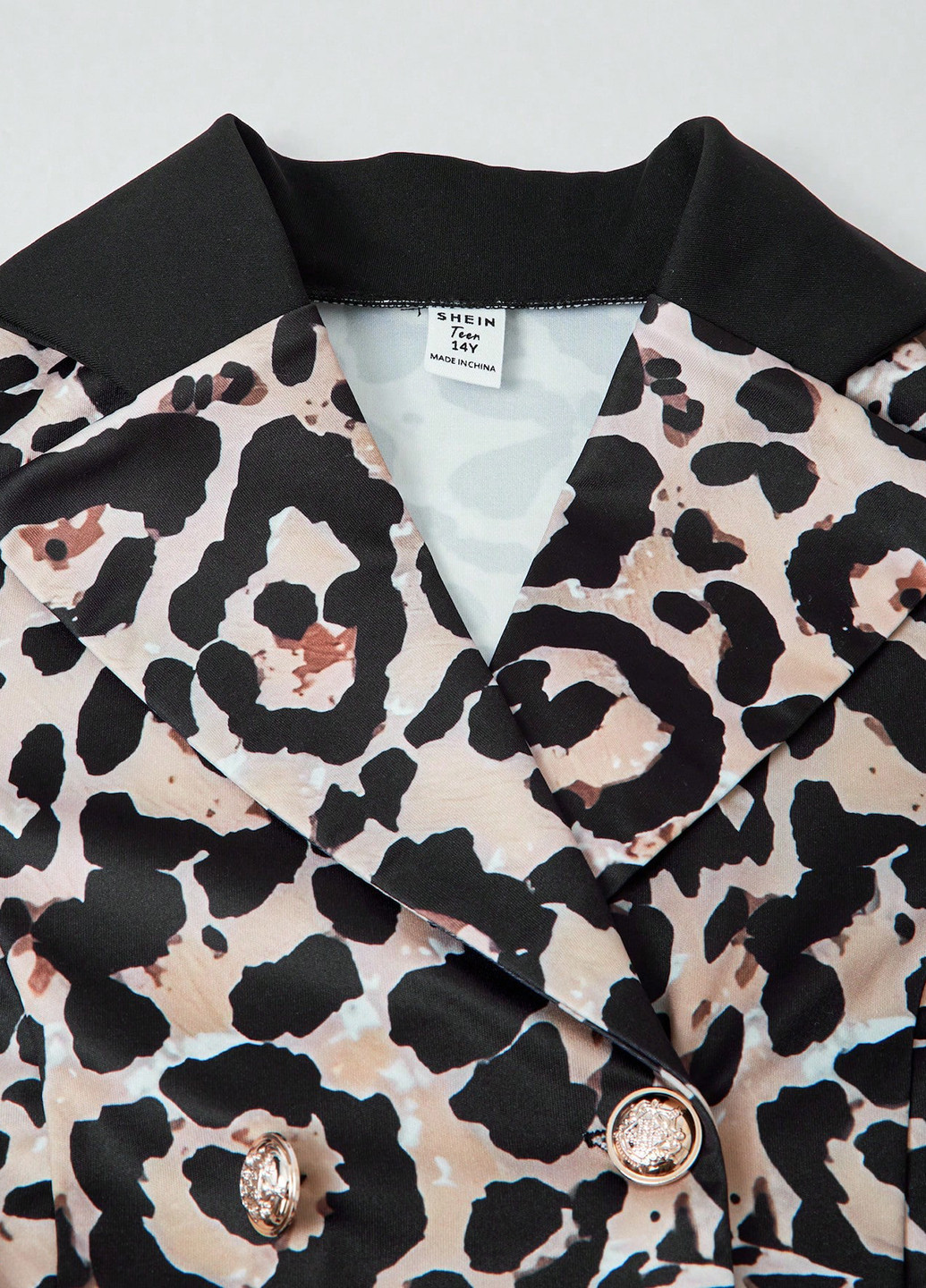 Бежевий демісезонний костюм (жакет, сукня) з сукнею SHEIN