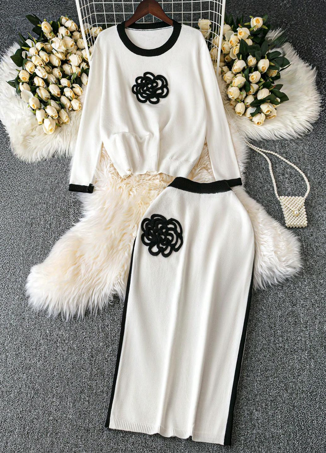 Костюм (джемпер, спідниця) SHEIN (344465968)