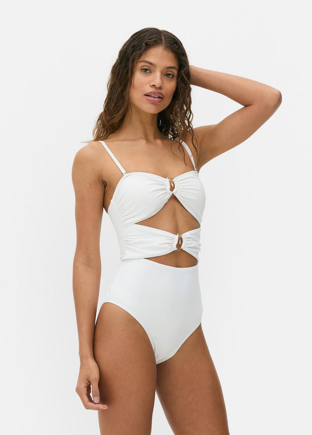 Білий демісезонний купальник суцільний Primark