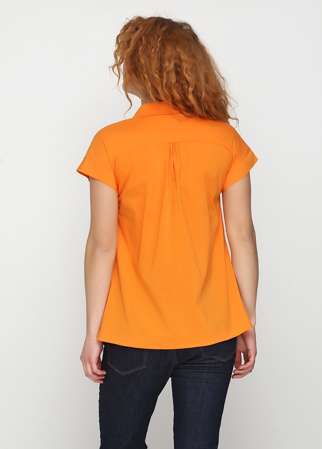 Оранжевая летняя блуза Sassofono