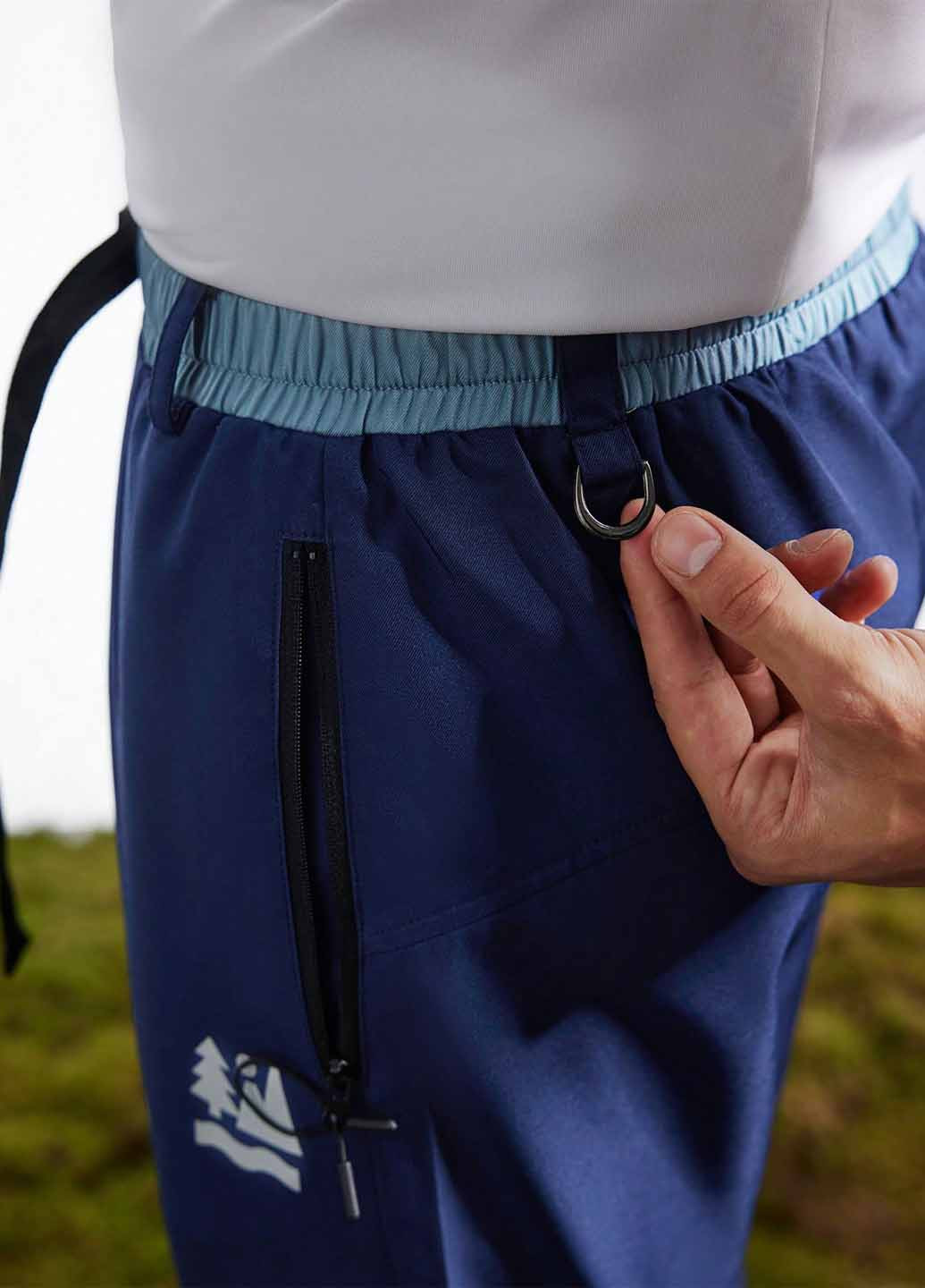 Синие спортивные, кэжуал демисезонные прямые брюки SHEIN