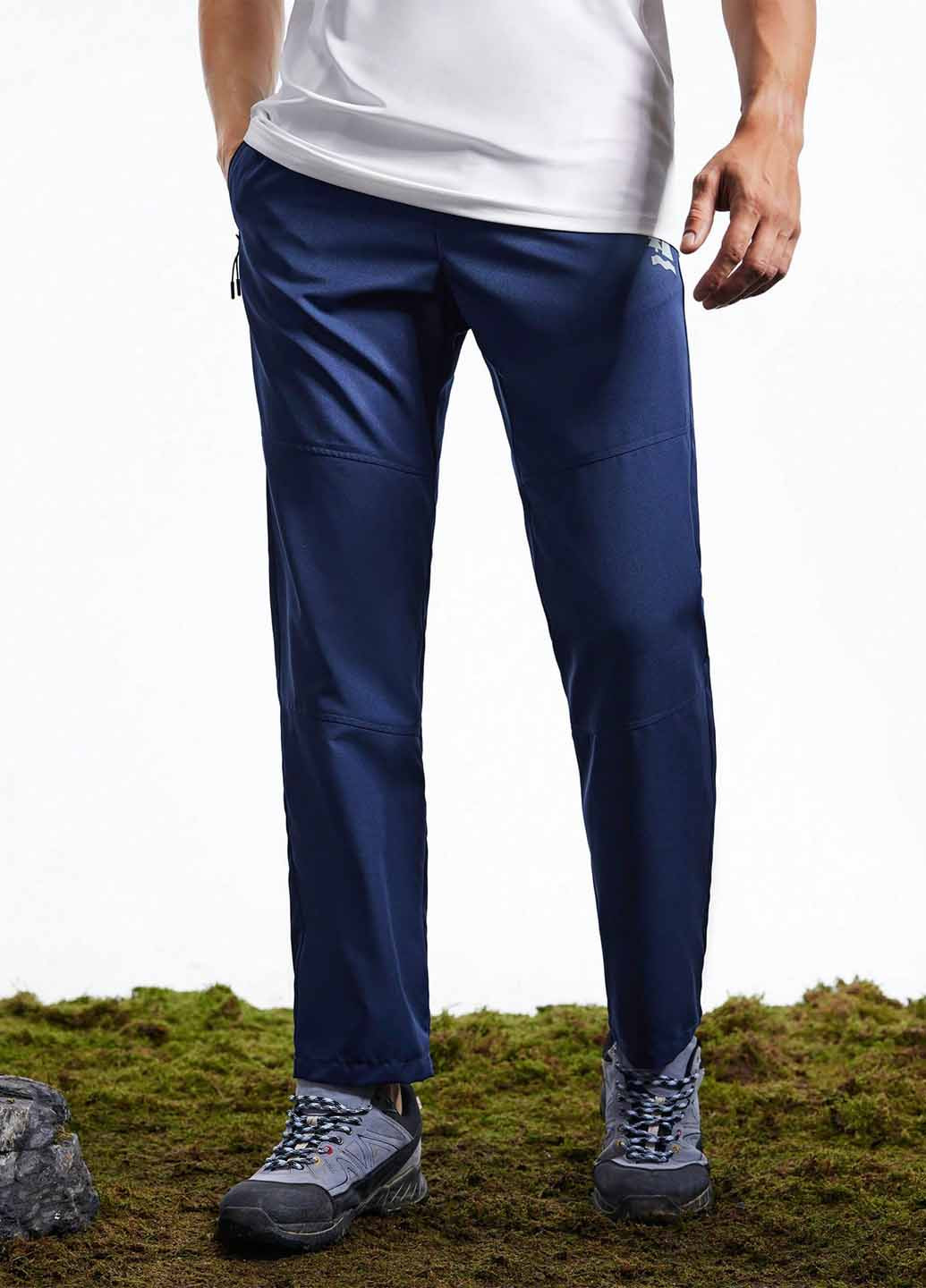 Синие спортивные, кэжуал демисезонные прямые брюки SHEIN