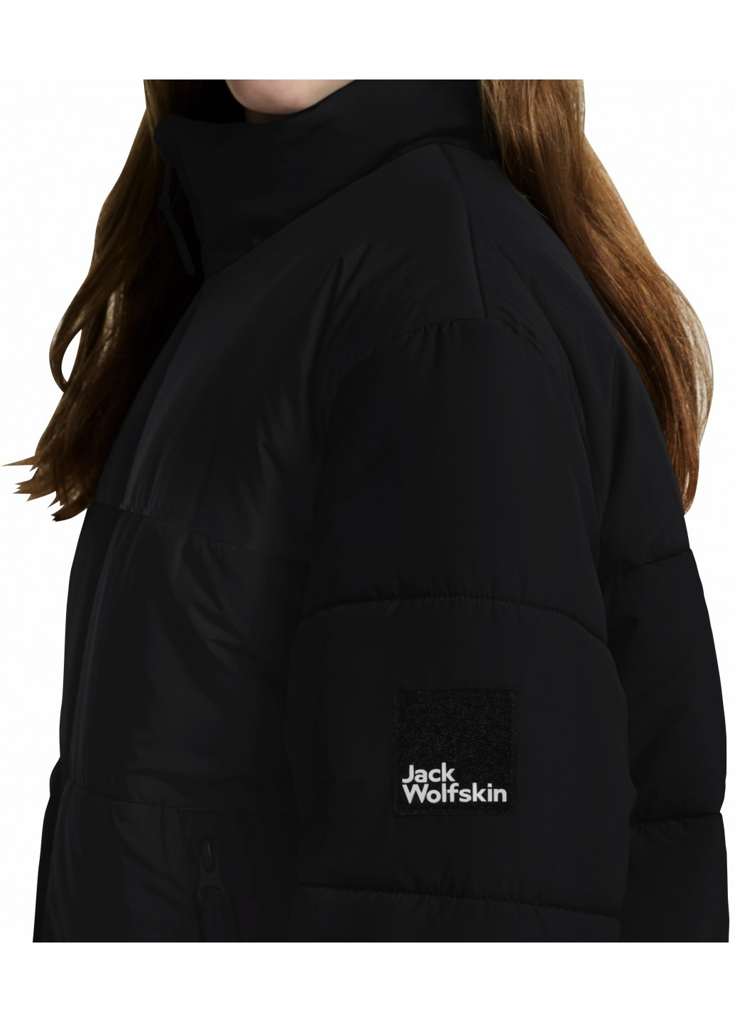 Черная зимняя куртка Jack Wolfskin TEEN NEW INS JKT K