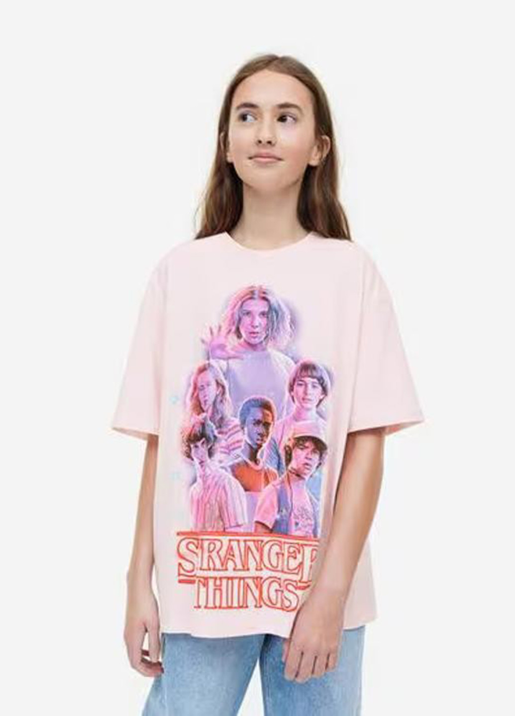 Світло-рожева літня футболка H&M