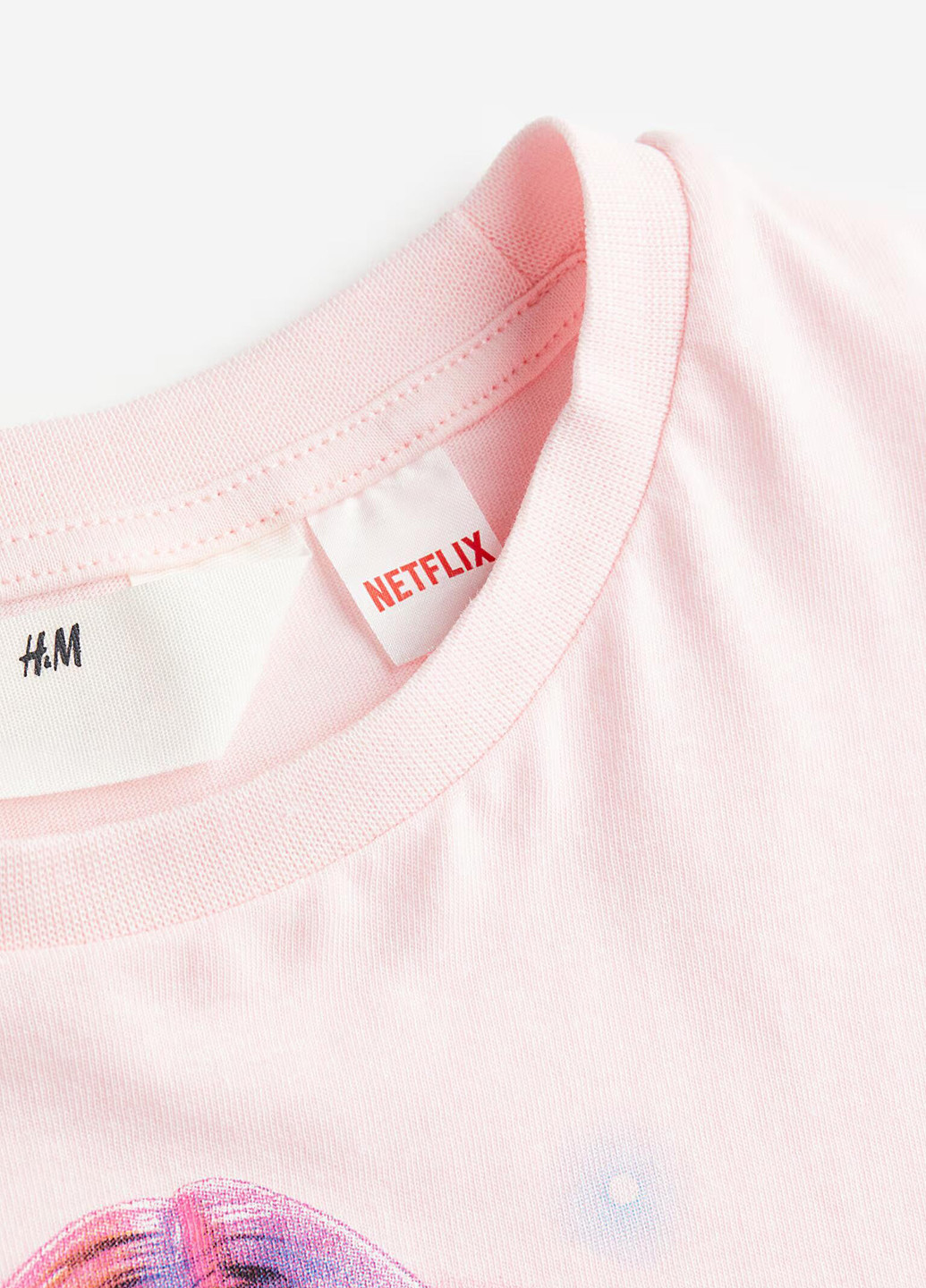 Світло-рожева літня футболка H&M