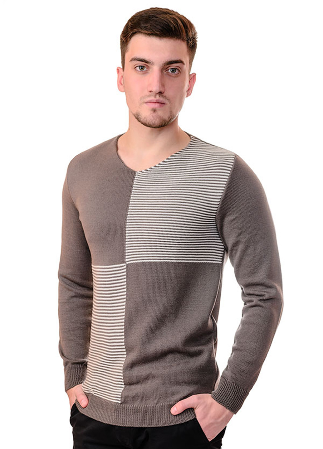 Светло-коричневый демисезонный пуловер пуловер SVTR