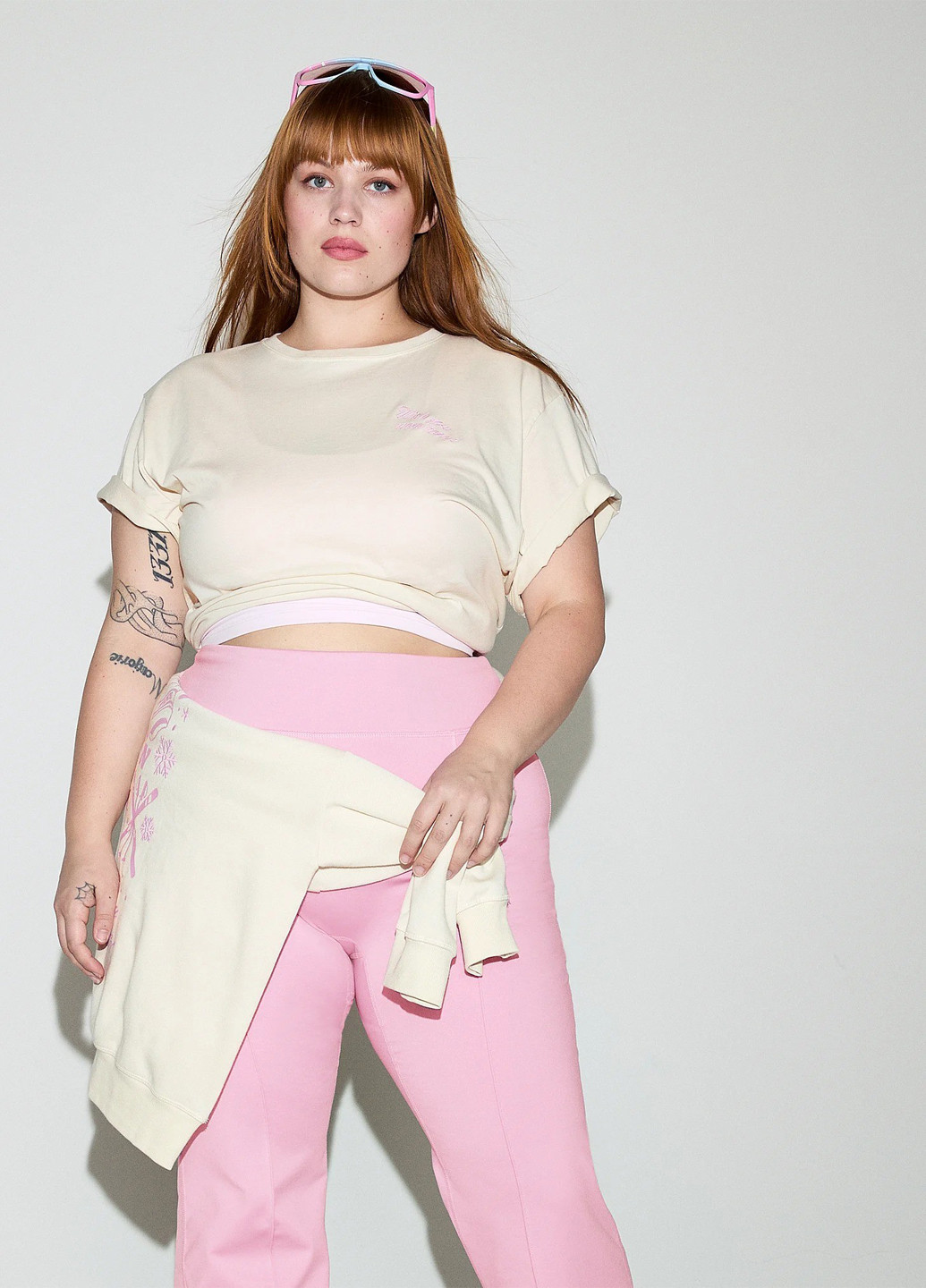 Розовые демисезонные леггинсы Victoria's Secret