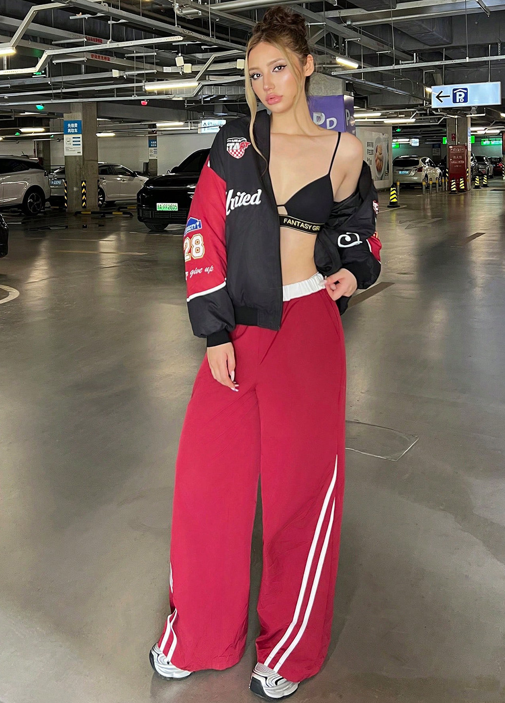 Бомбер SHEIN бейсбольний на блискавці (366742420)