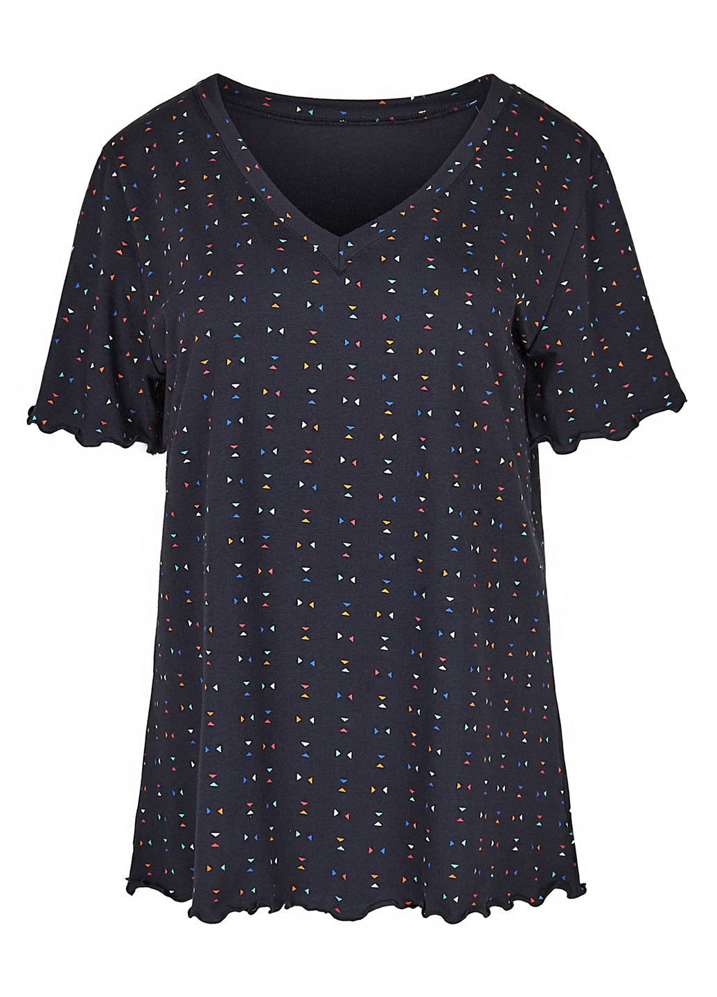 Темно-синій демісезонний комплект (халат, футболка, штани) Fleri