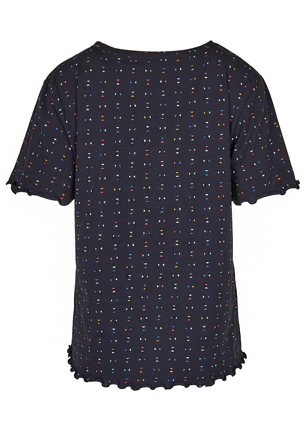 Темно-синій демісезонний комплект (халат, футболка, штани) Fleri