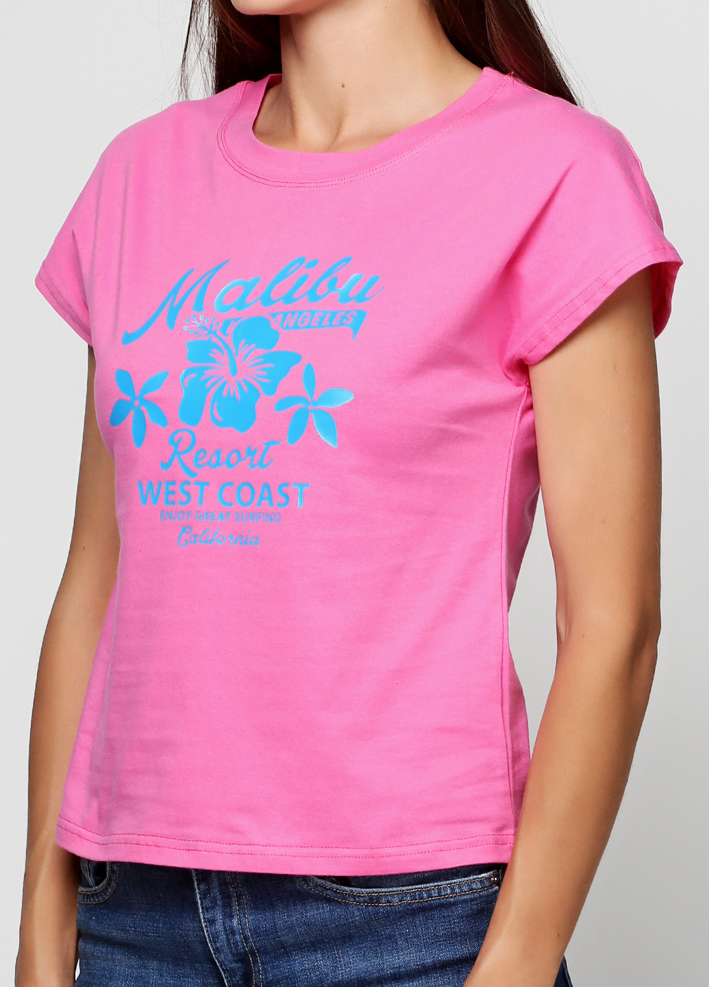 Рожева літня футболка Manatki
