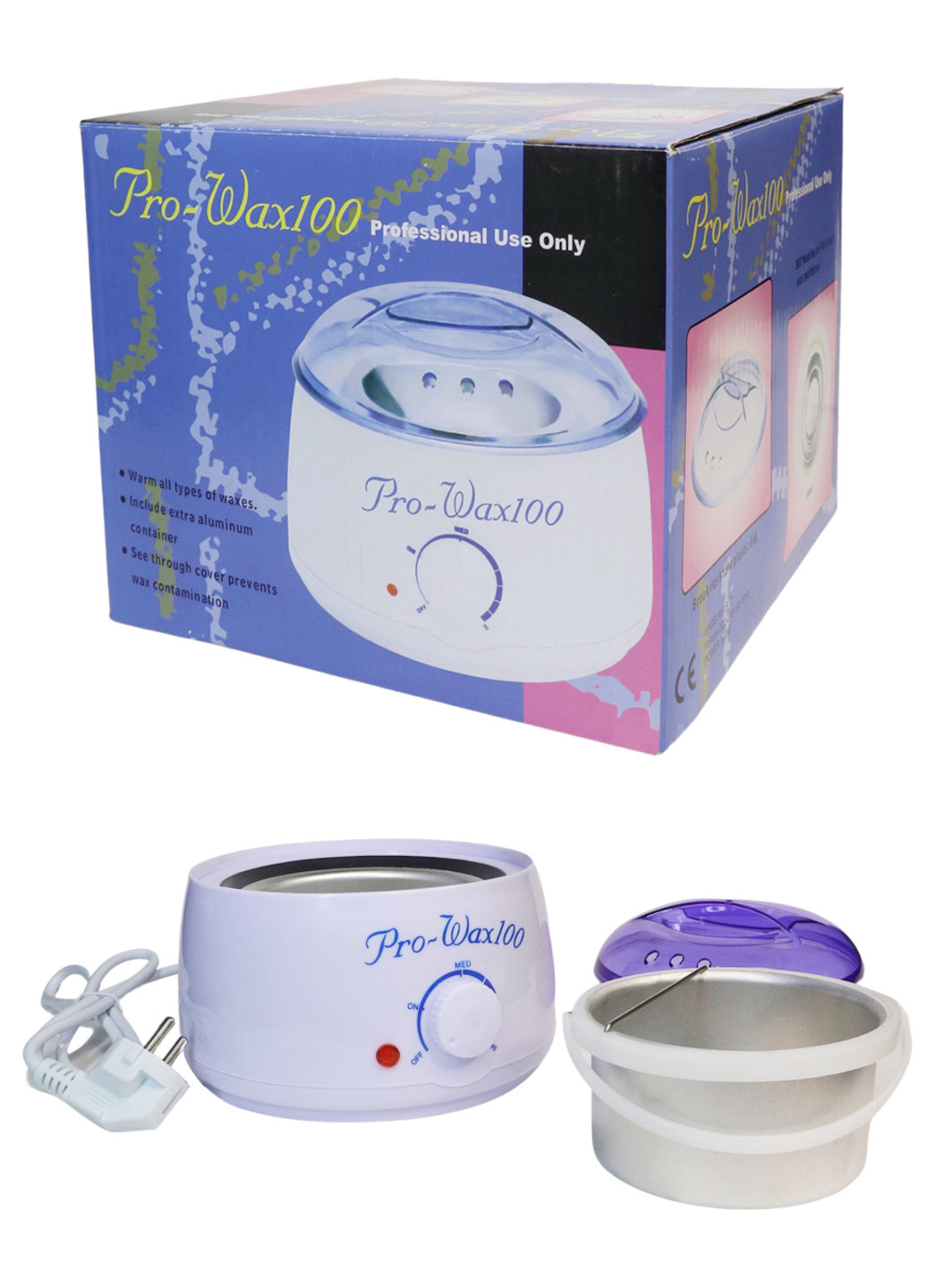Воскоплав баночный с терморегулятором Pro-Wax 100W для депиляции UFT ProWax100 (238644749)