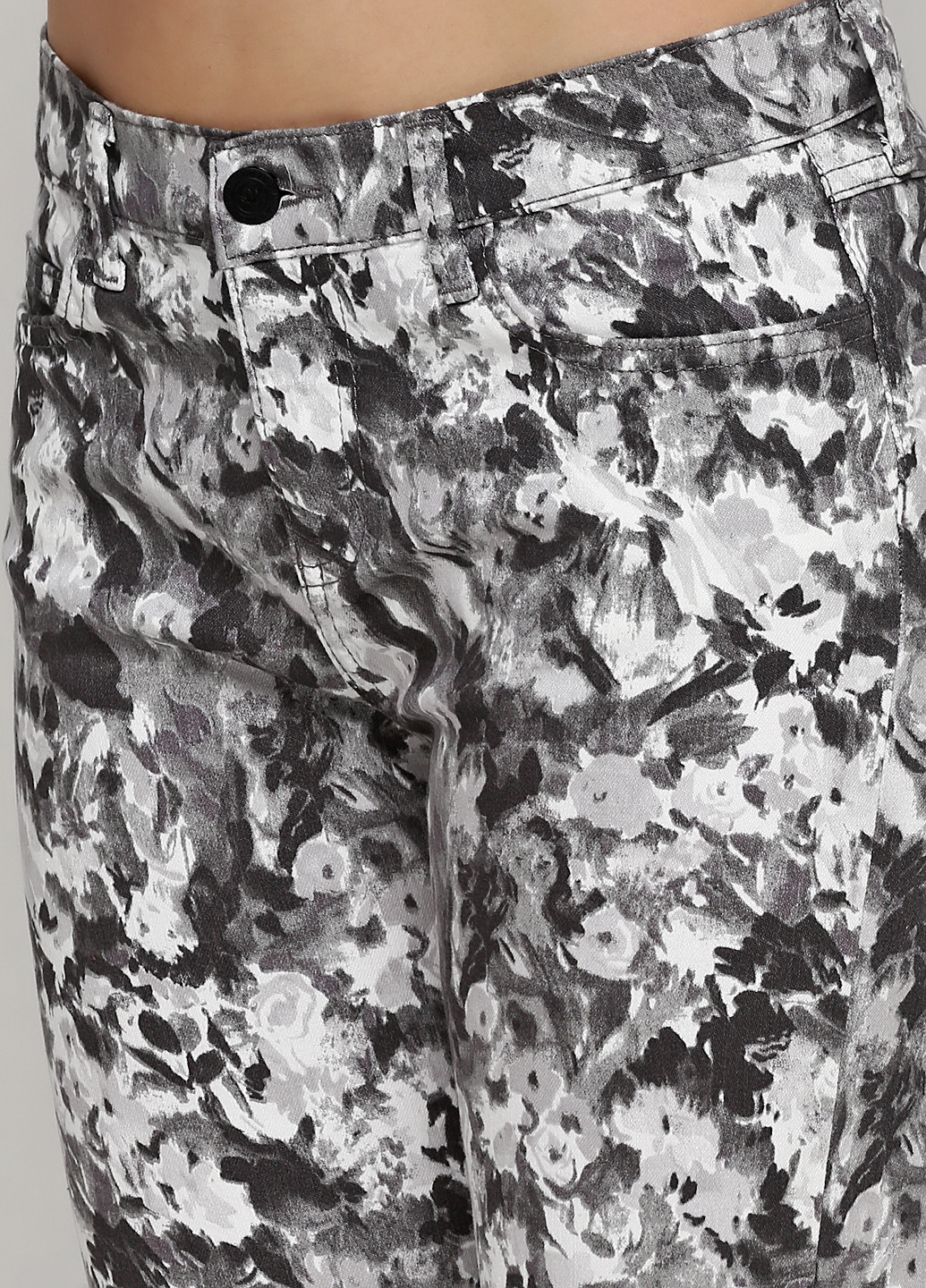 Джинси By Malene Birger завужені абстрактні сірі джинсові бавовна
