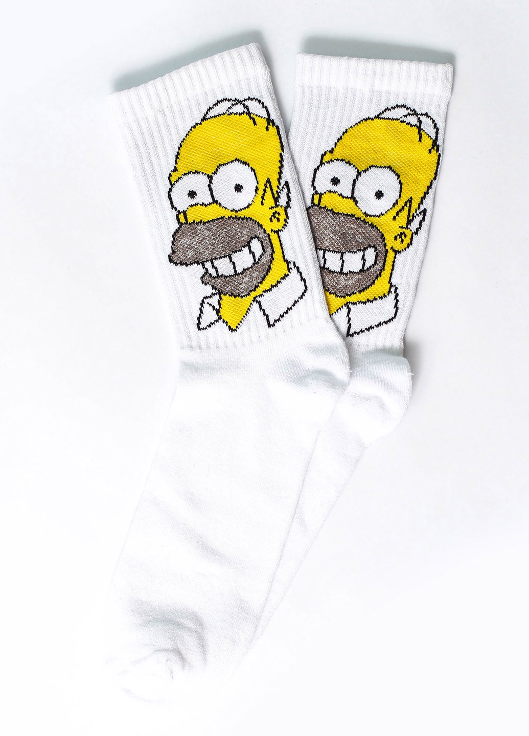 Шкарпетки Гомер Rock'n'socks білі повсякденні