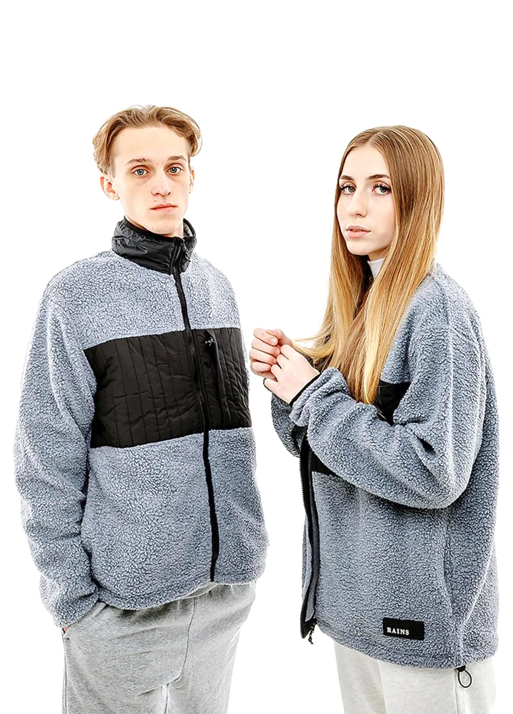 Толстовка 1852-HEATHERGREY Rains Tops Grey (367034339)
