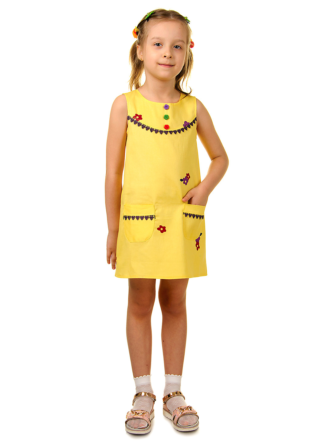 Жёлтое платье ViDa (63538153)