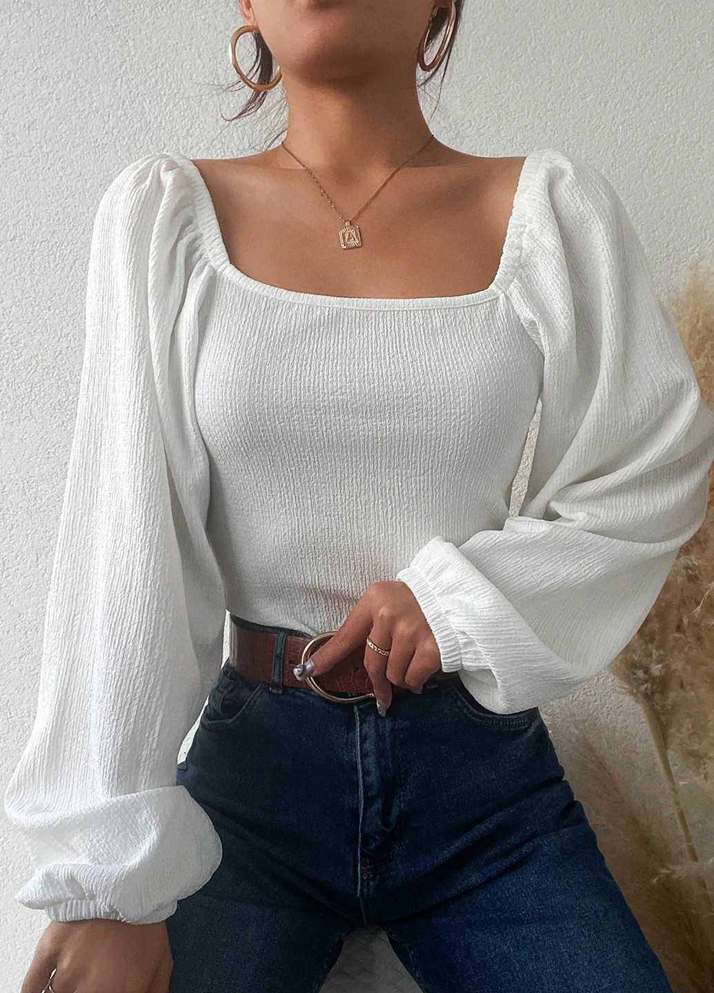 Белая блуза SHEIN