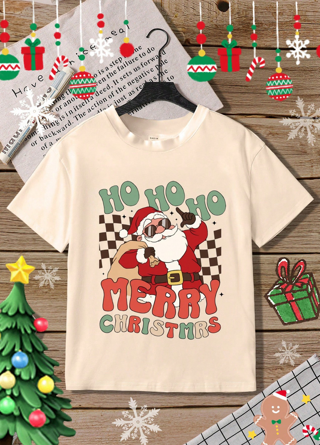 Кремовая демисезонная футболка SHEIN