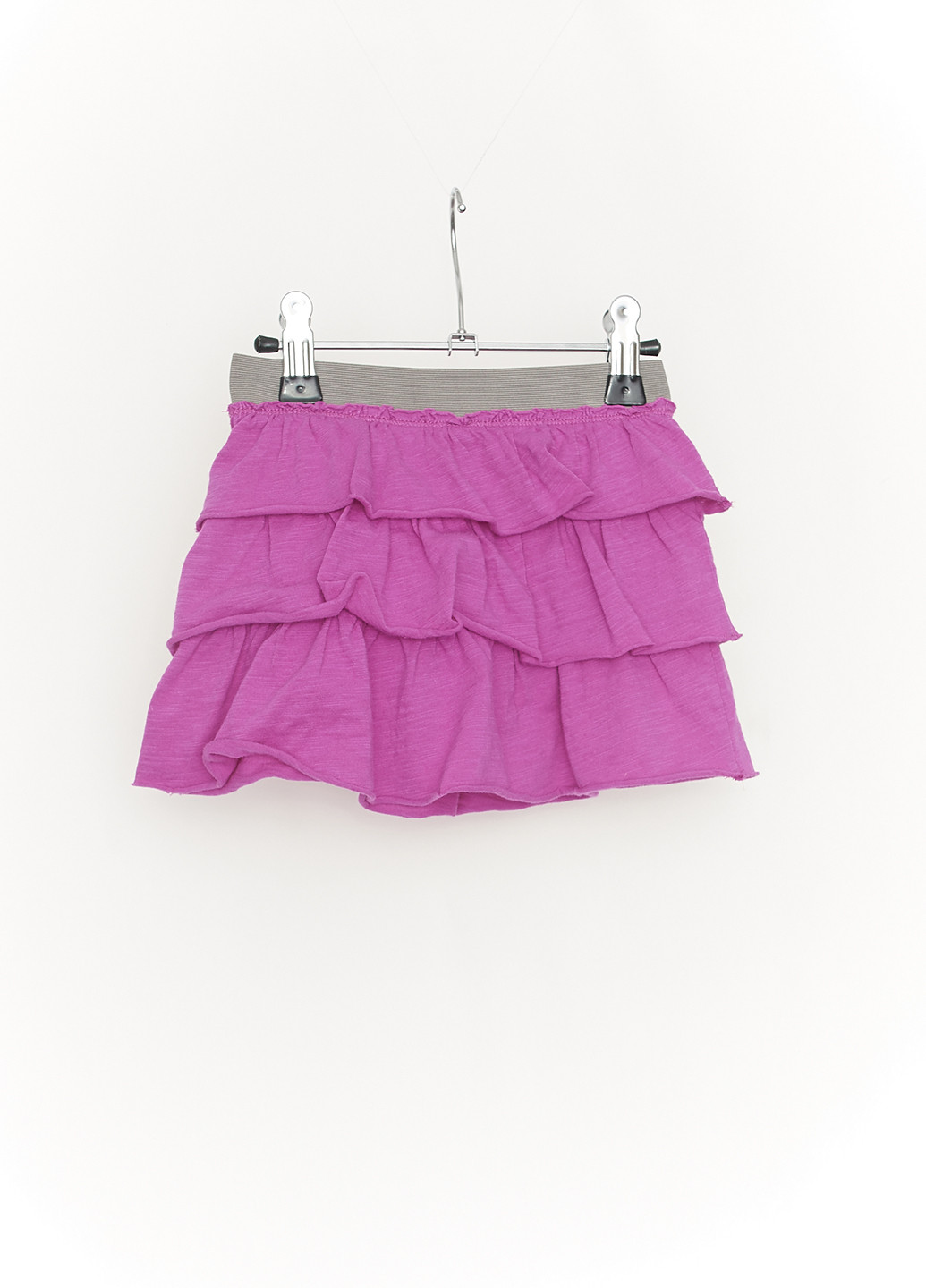 Розовая кэжуал однотонная юбка United Colors of Benetton а-силуэта (трапеция)