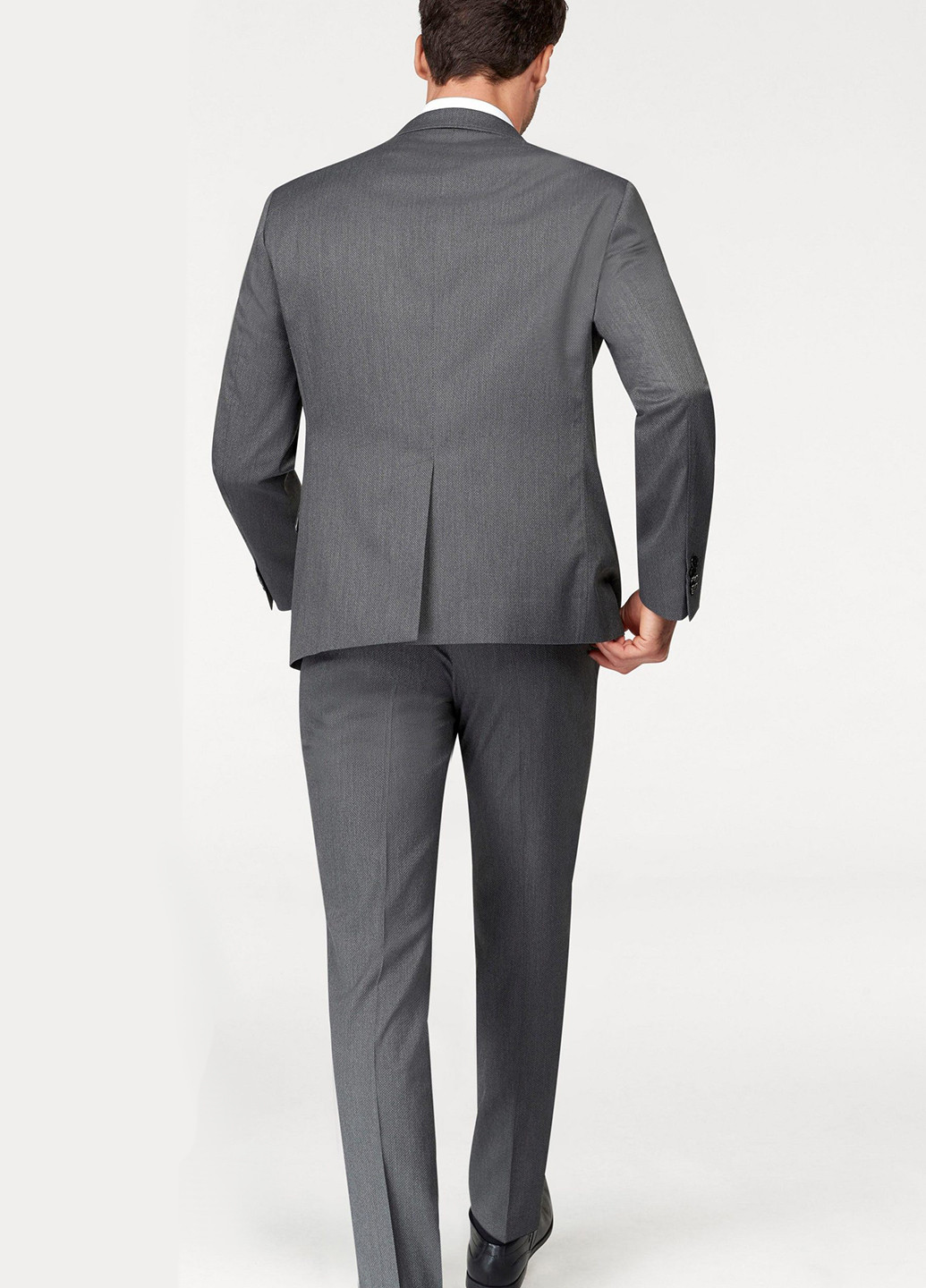 Сірий демісезонний костюм (піджак, брюки) брючний Bruno Banani