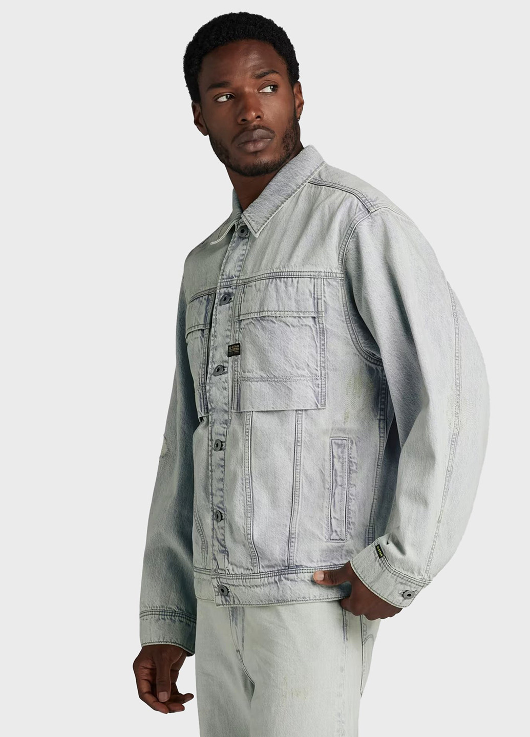 Сіро-голубий демісезонна куртка G-Star Raw