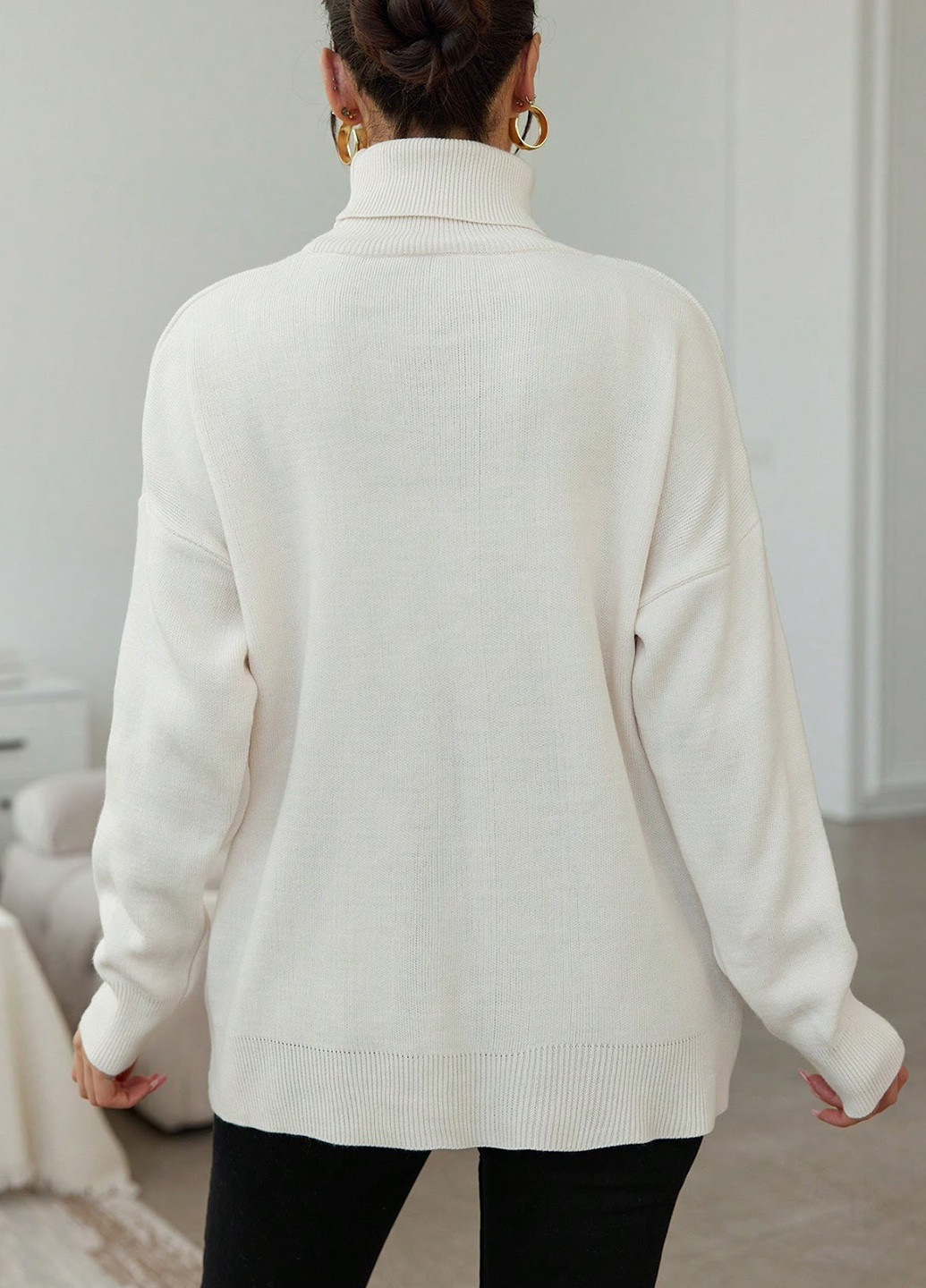 Белый демисезонный джемпер джемпер SHEIN