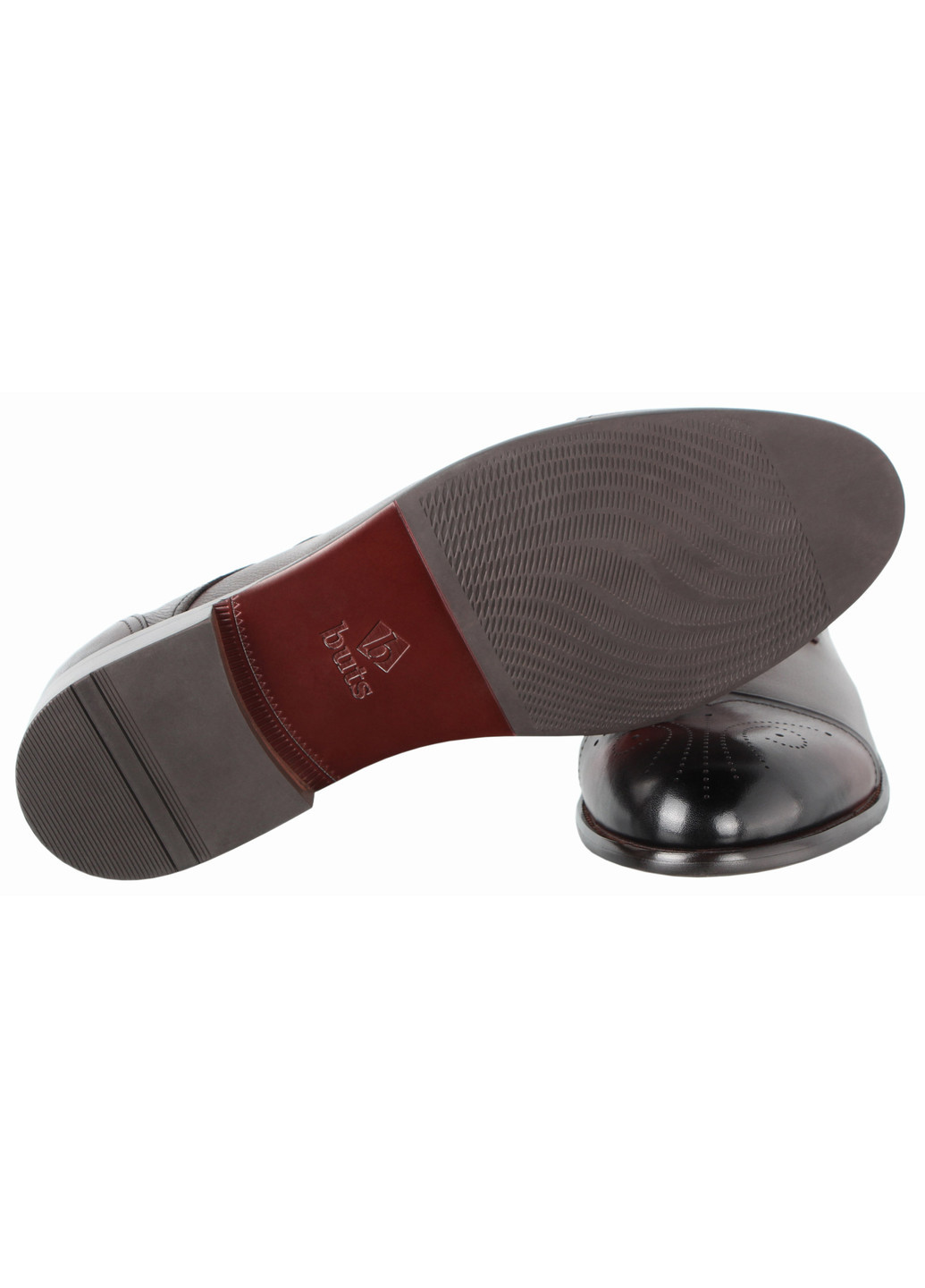 Коричневые мужские классические туфли 197407 Buts на шнурках