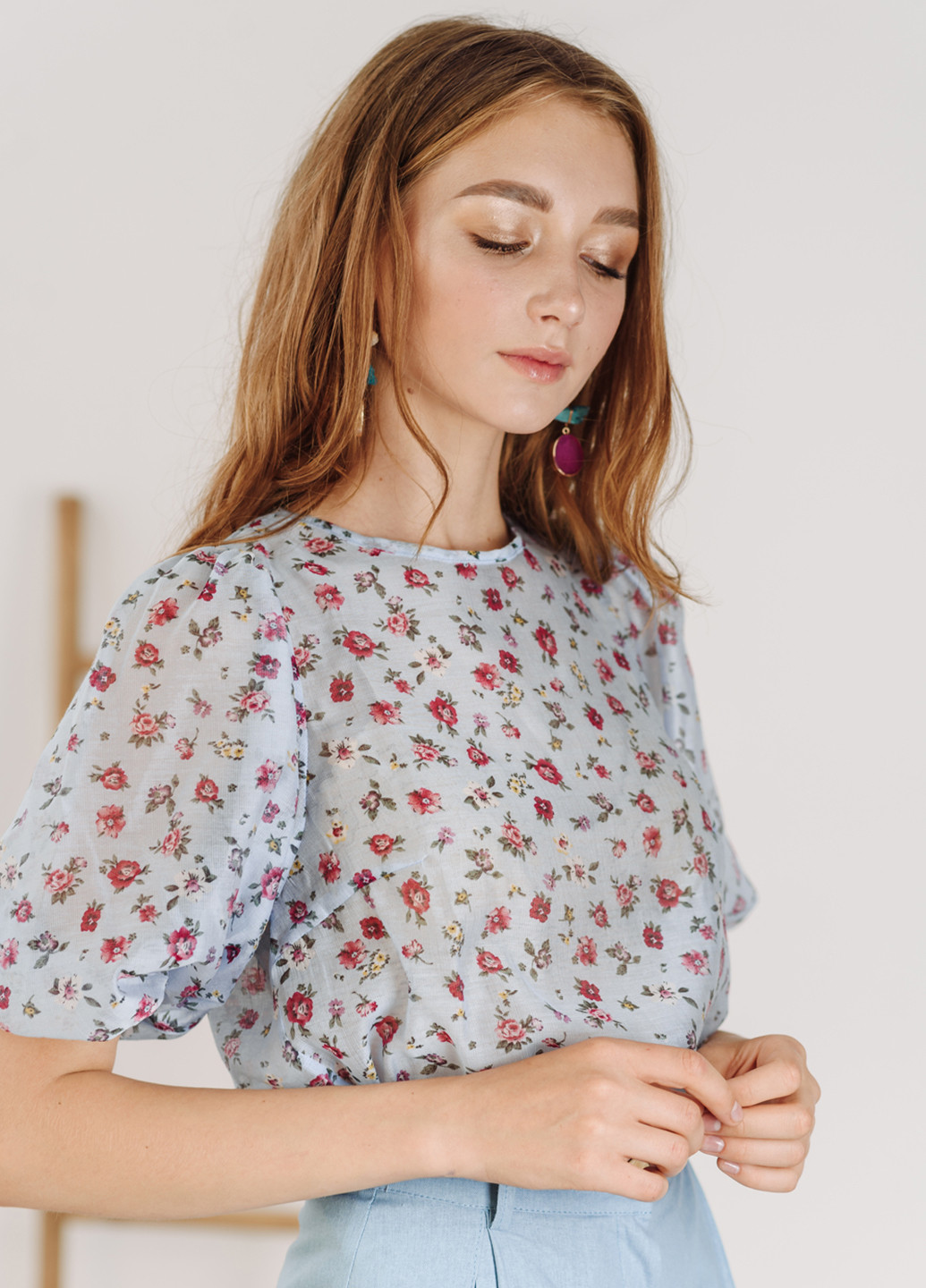 Блакитна блузка Azuri